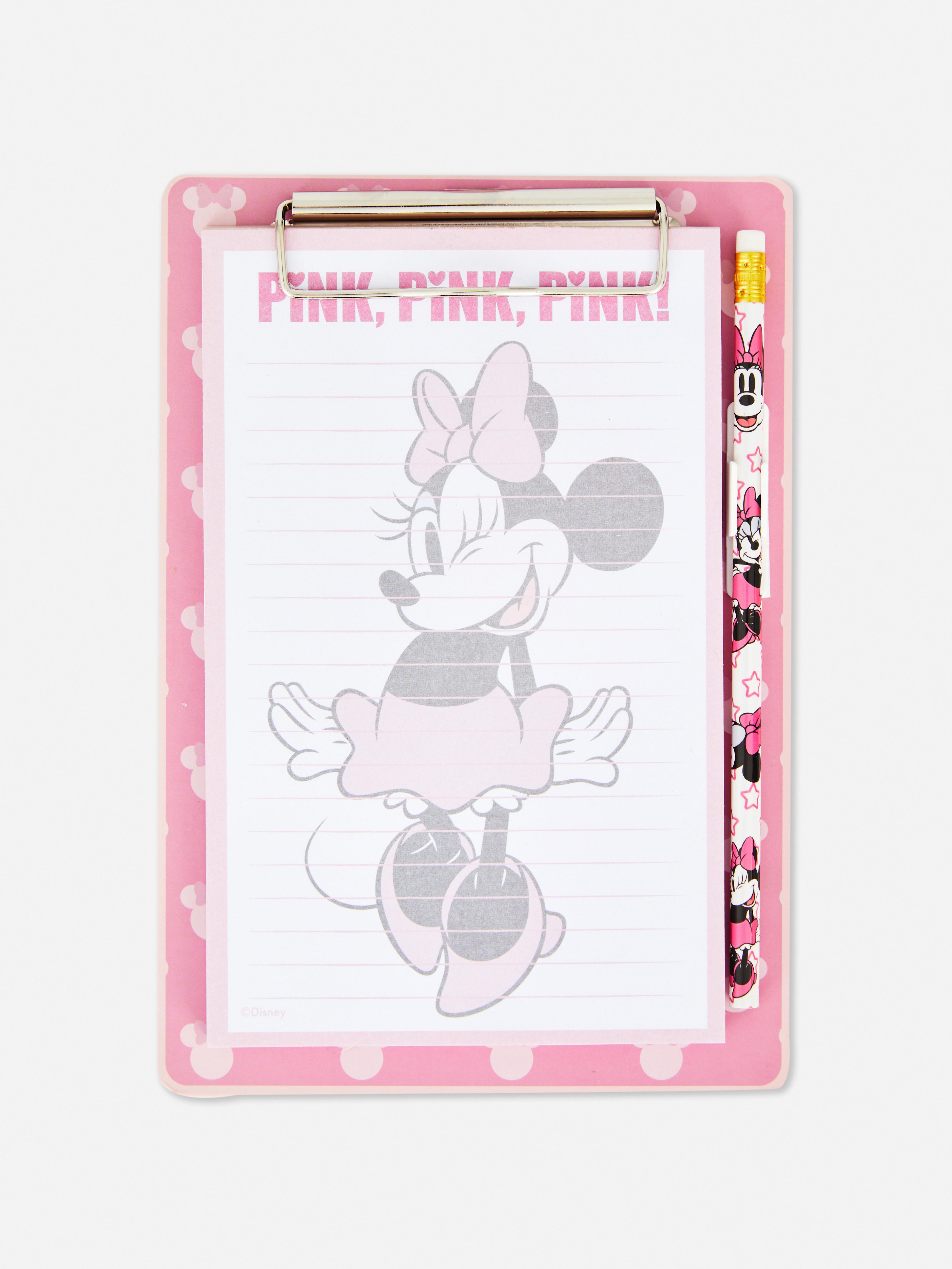 „Disneys Minnie Maus“ Set aus Bleistift und Klemmbrett