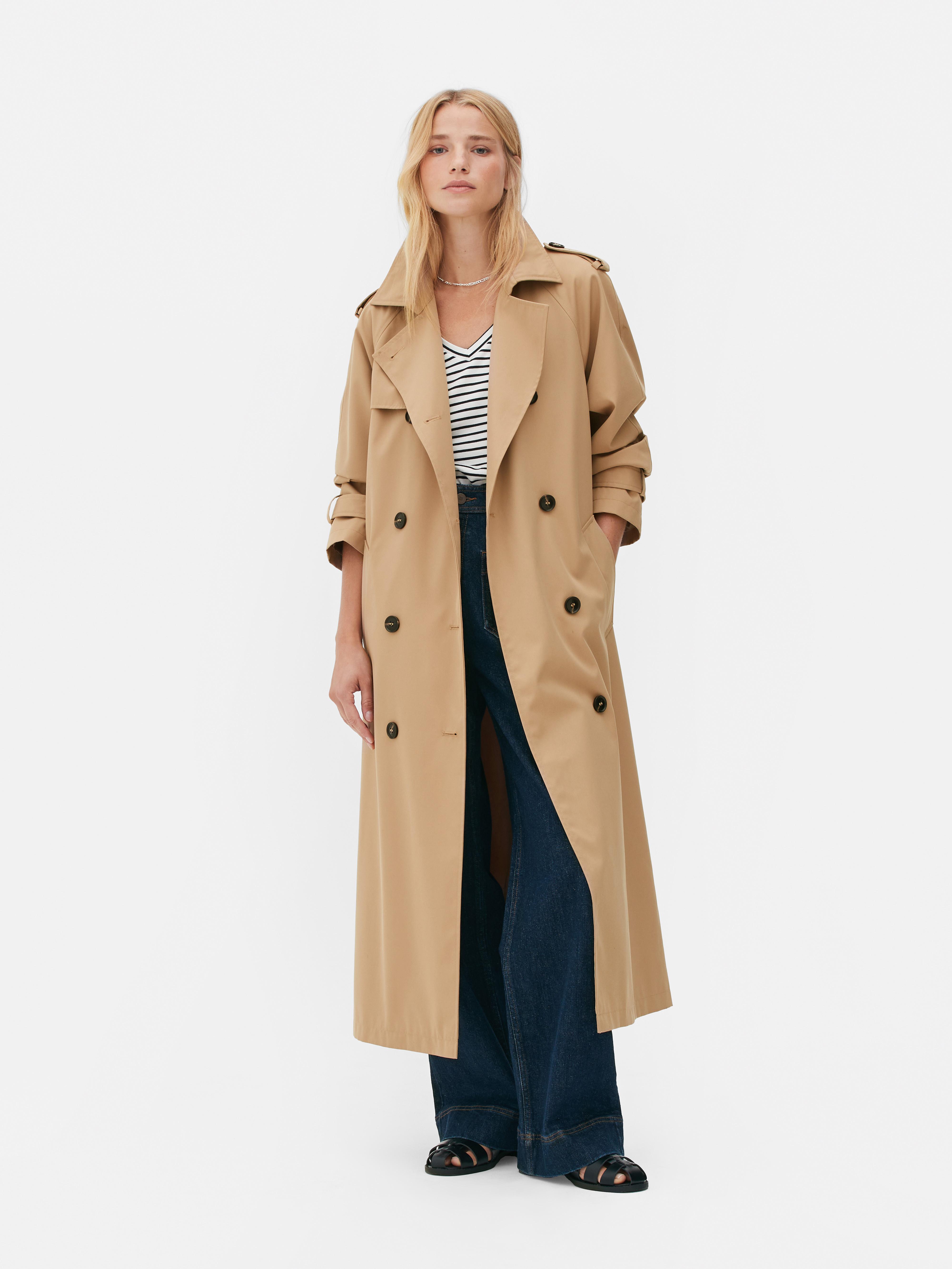 Longline on sale trench coat