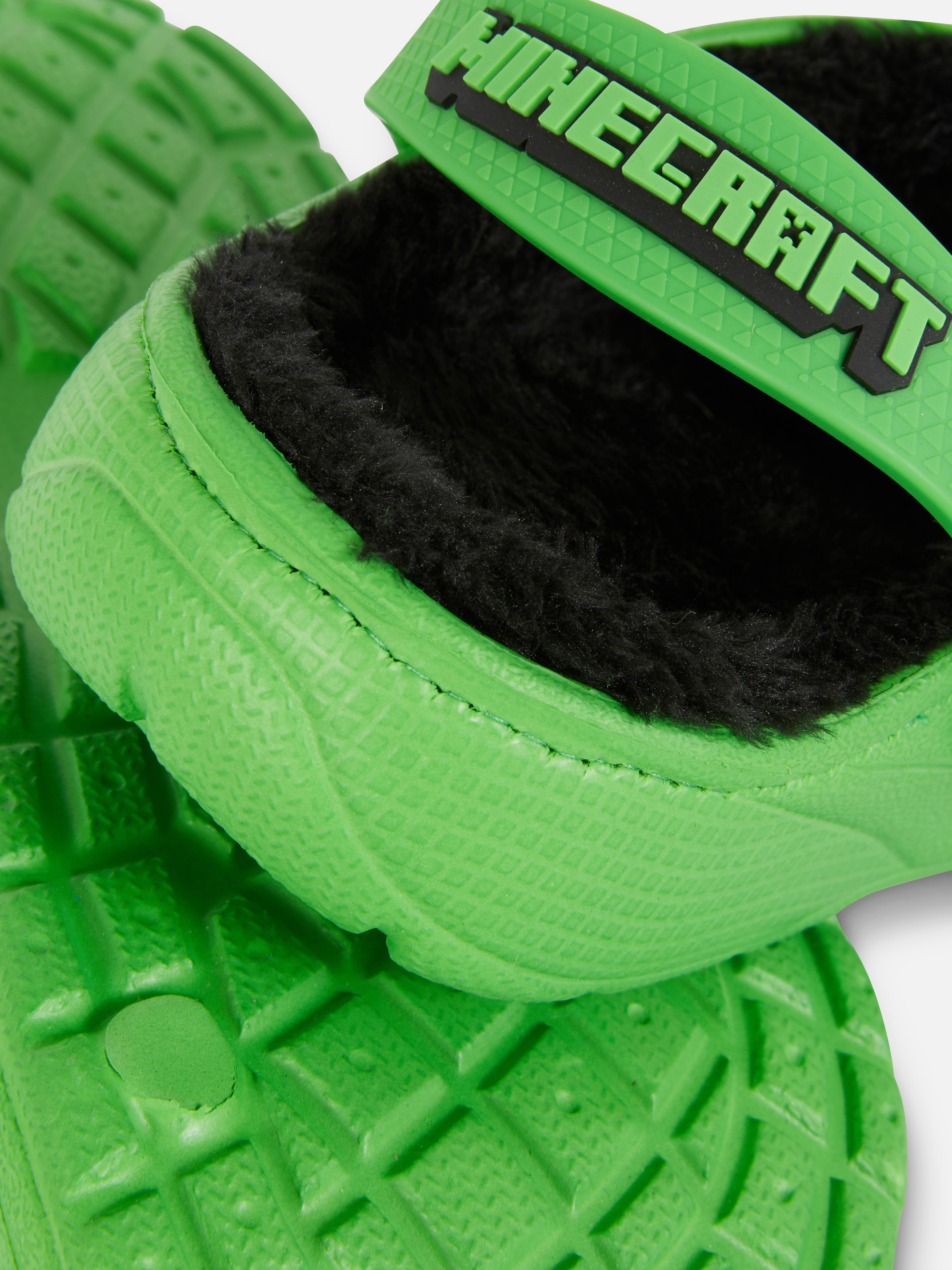 „Minecraft“ Clogs mit Fleecefutter
