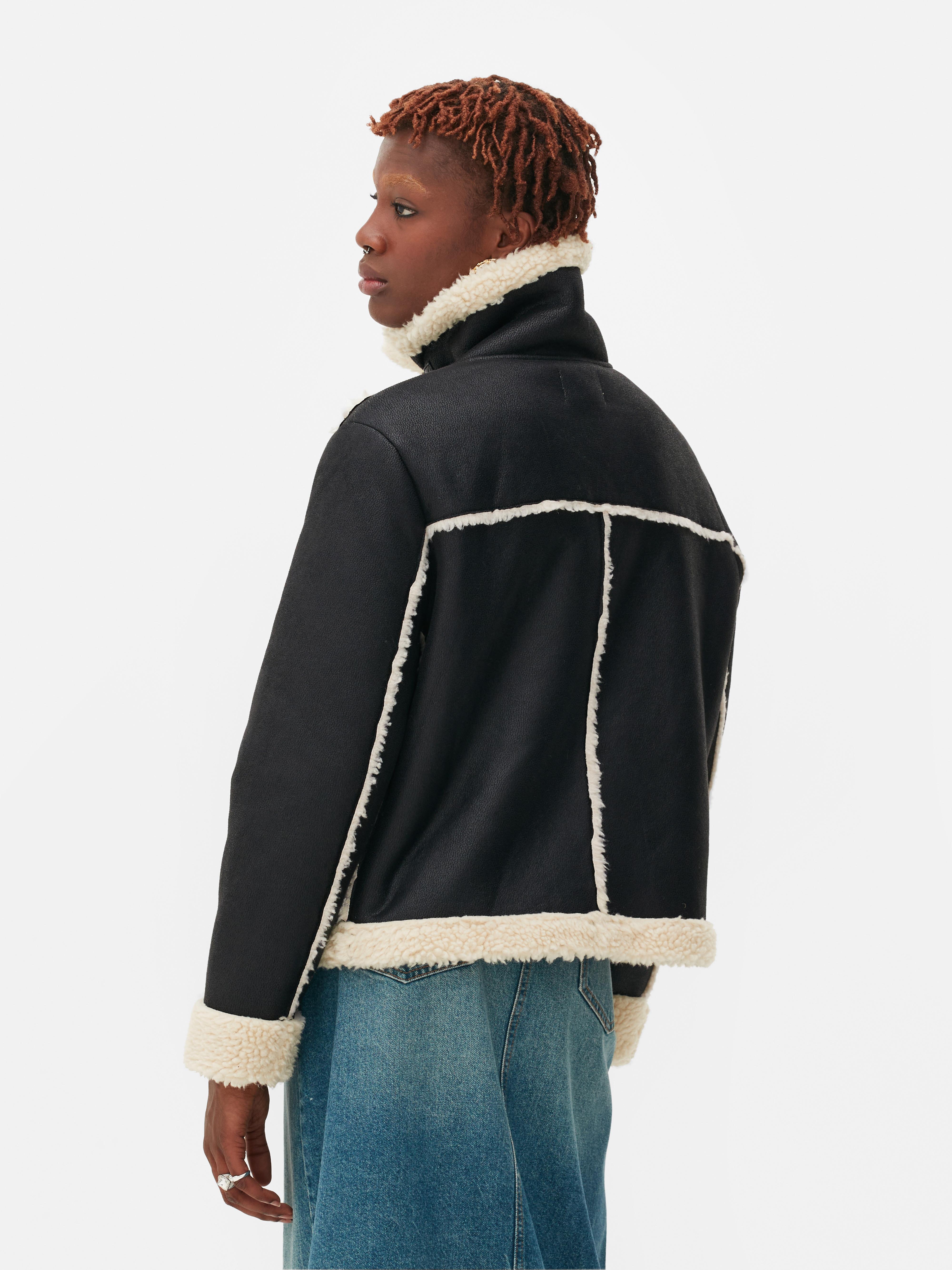 Rita Ora Fleece Lined Faux Leather Jacket | Primark