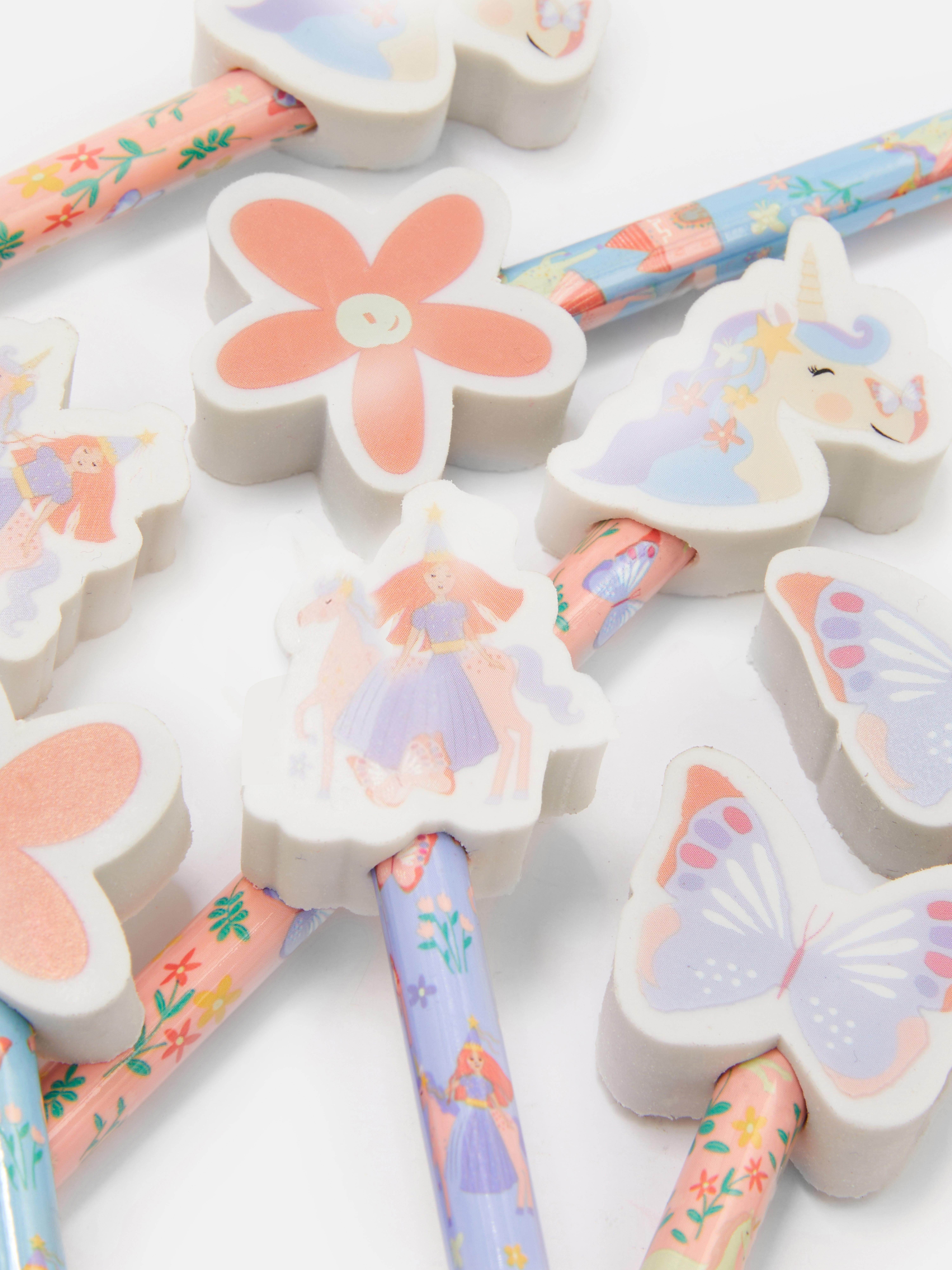 8pk Fairytale Eraser Pencils