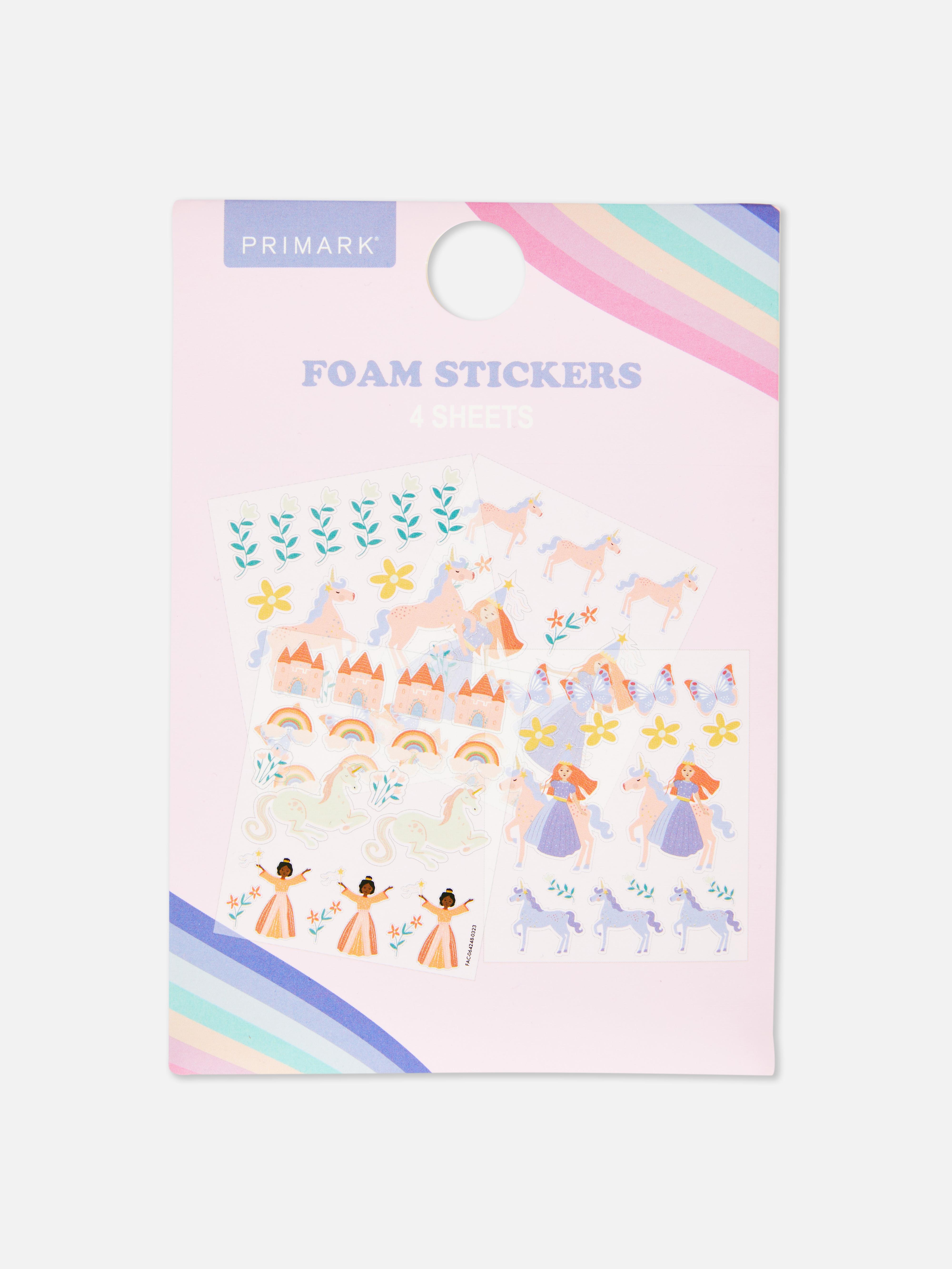 4pk Foam Fairytale Sticker Sheets
