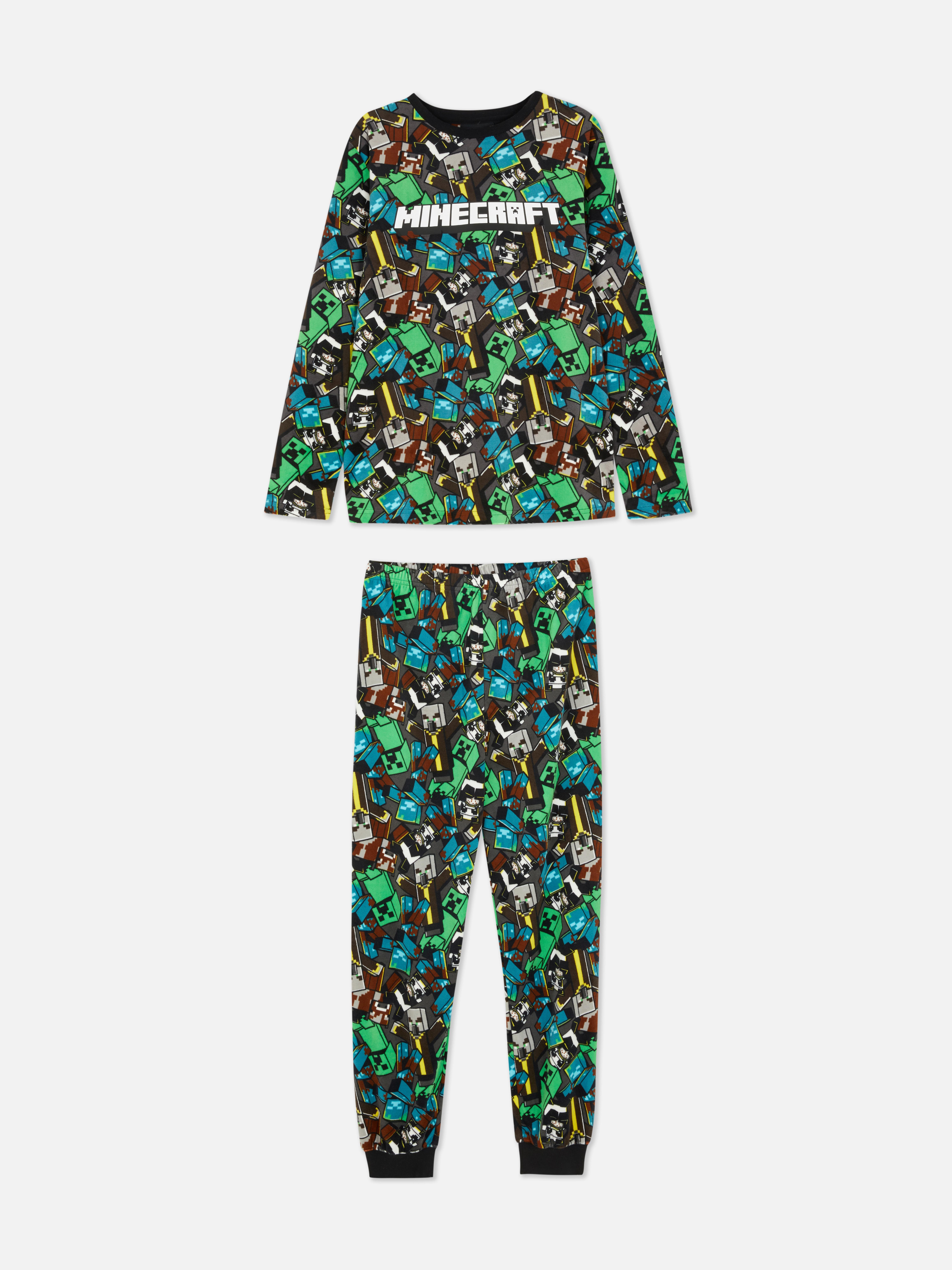 „Minecraft“ Schlafanzug mit Shirt und Jogginghose
