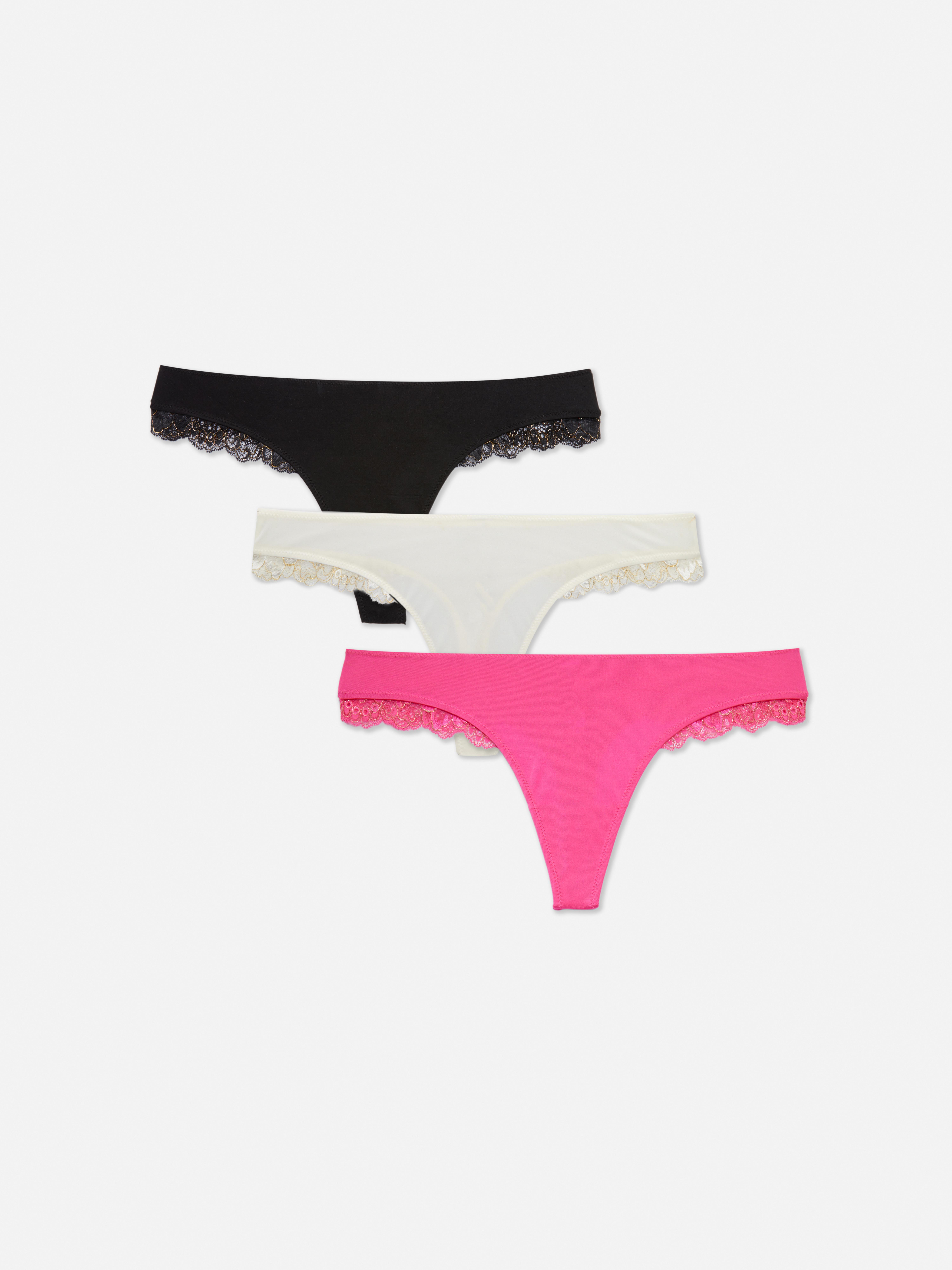 PRIMARK Thongs 3packs, Women's Fashion, Bottoms, Other Bottoms on