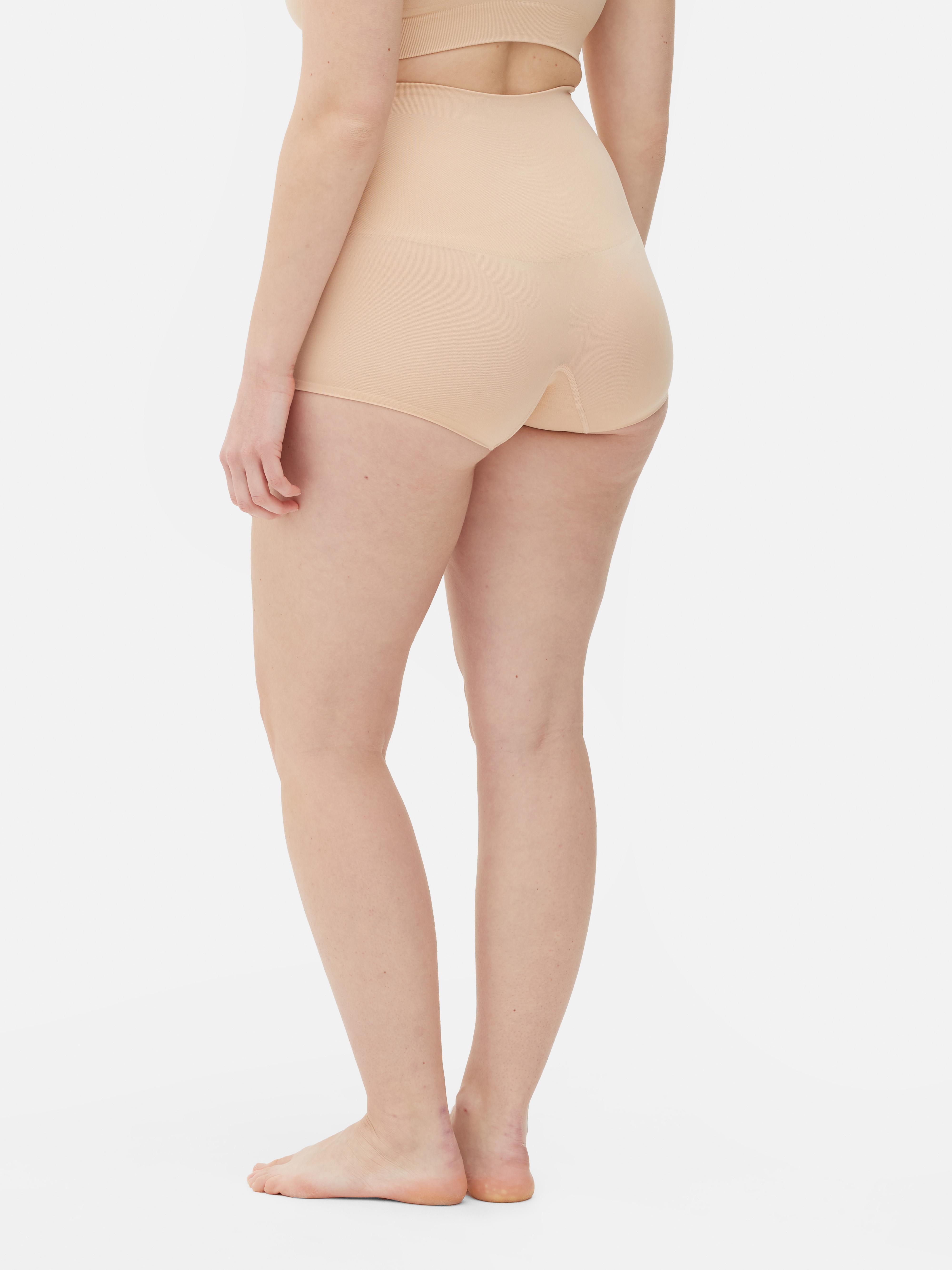 Womens Taupe Seamless Shaper Shorts