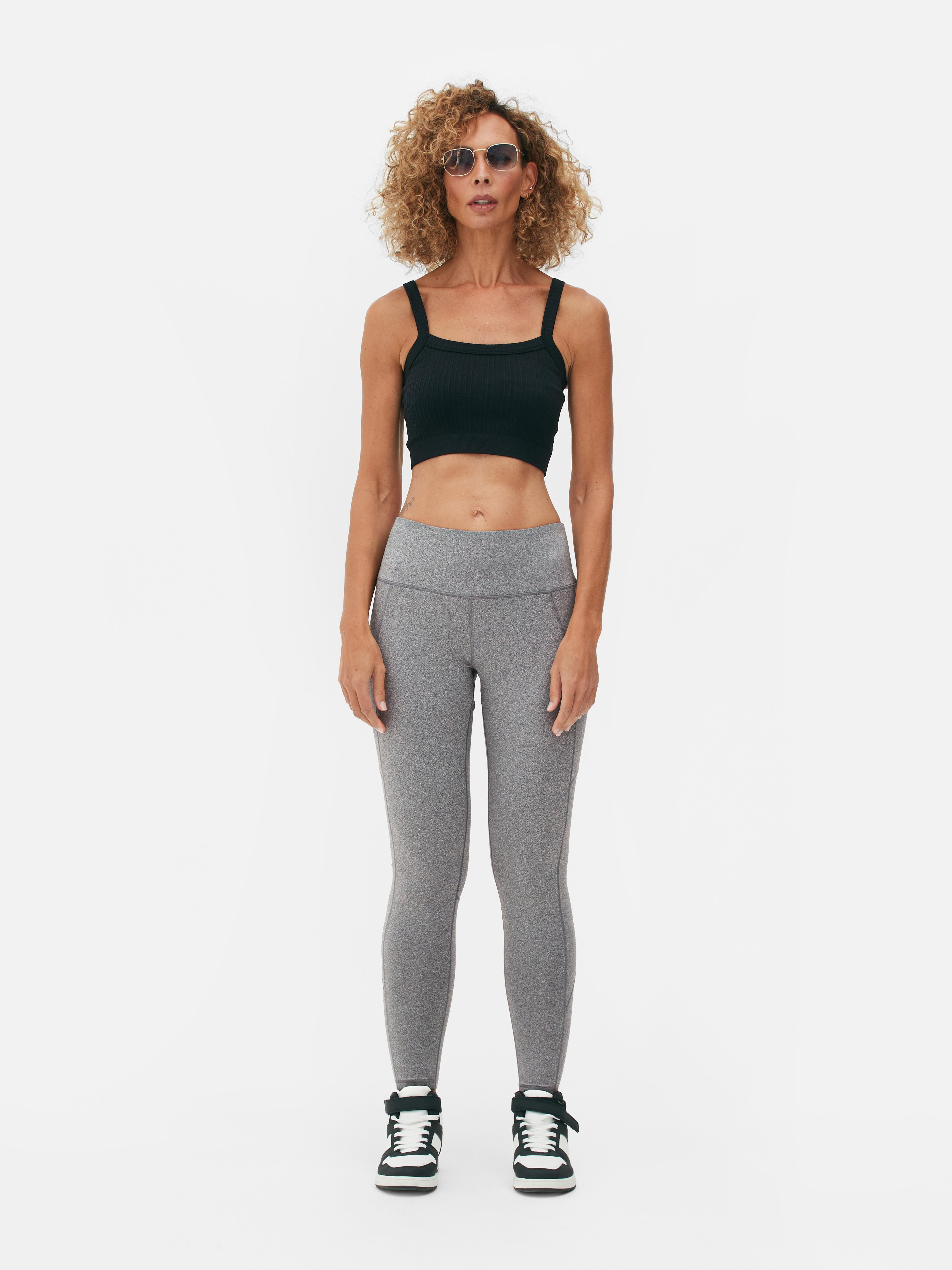 Primark workout leggings grey M 12/14 full length