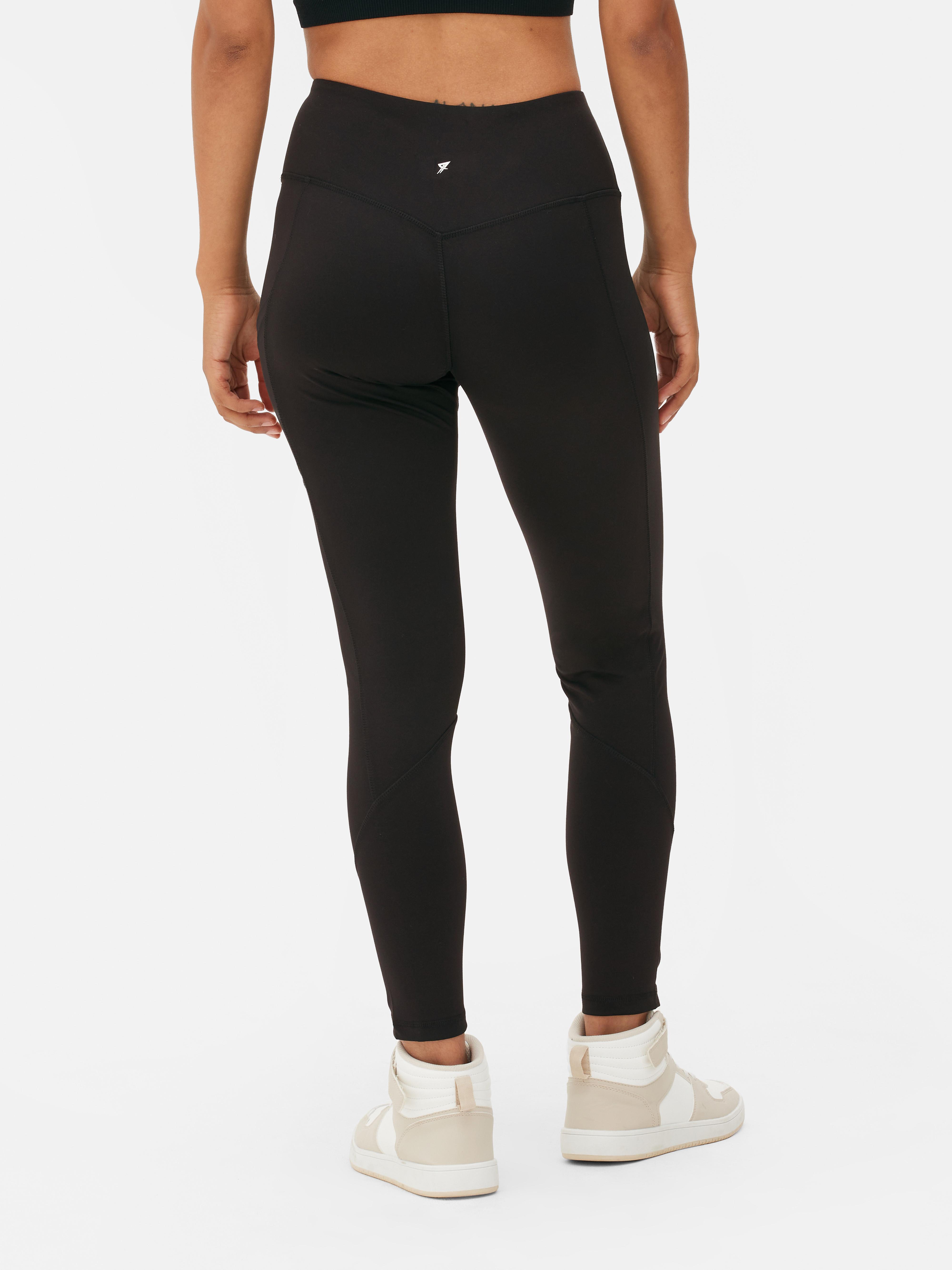 Primark Girls Stretch Leggings White And Black