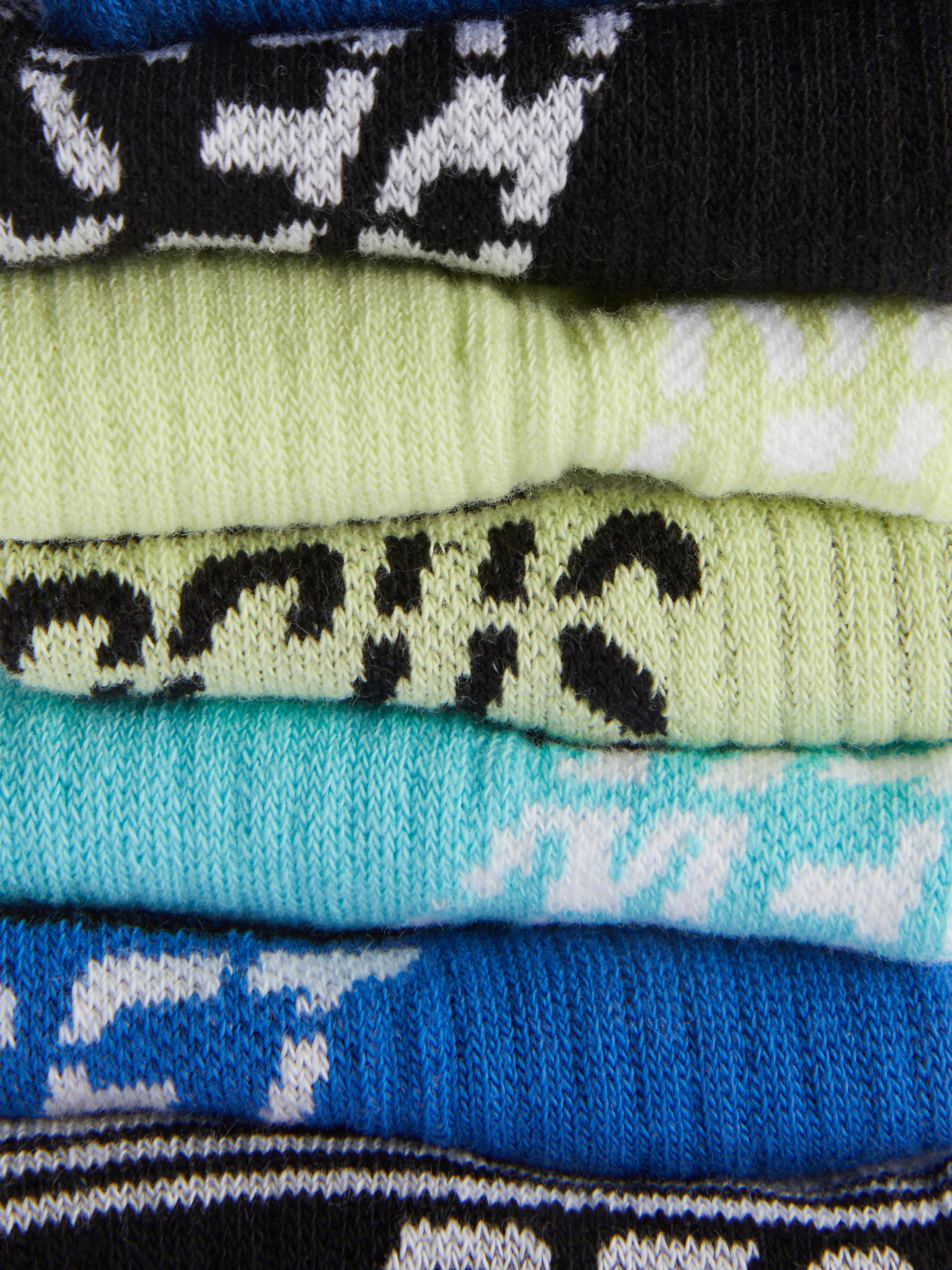 5pk Sport Slogan Trainer Socks