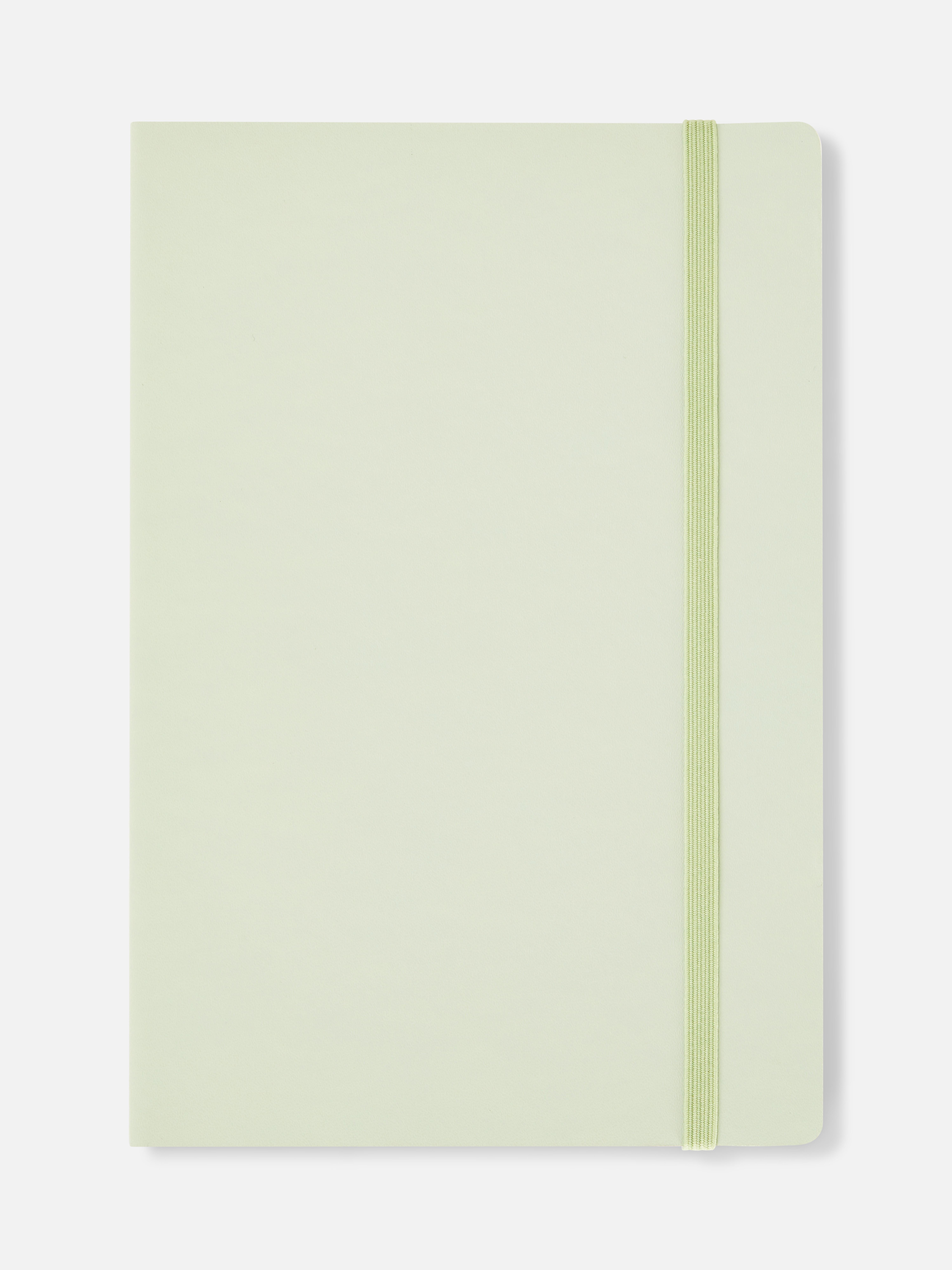 A5 Notebook with Elastic Strap Light Green