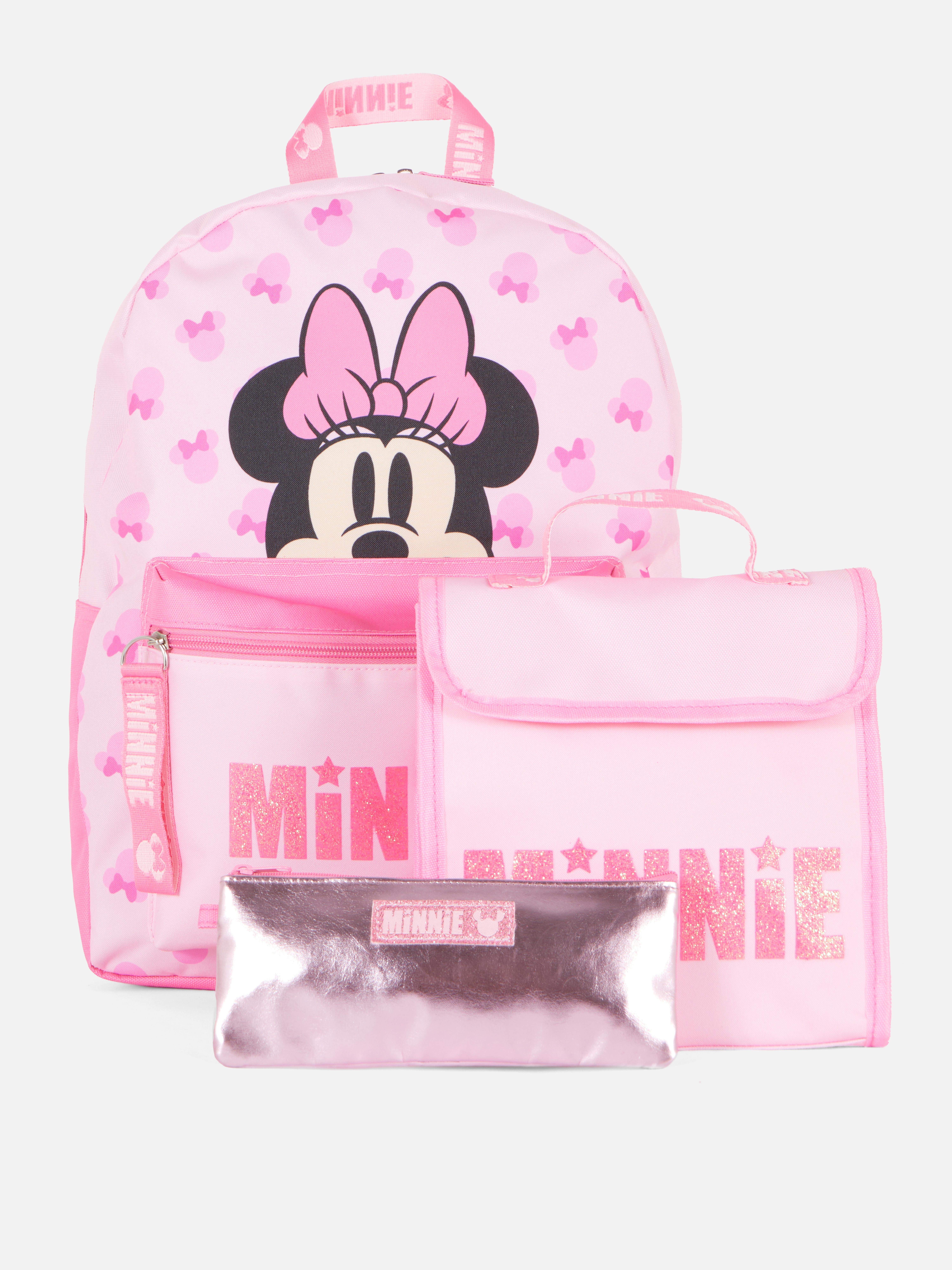 Conjunto 3 malas escolares Disney Minnie Mouse