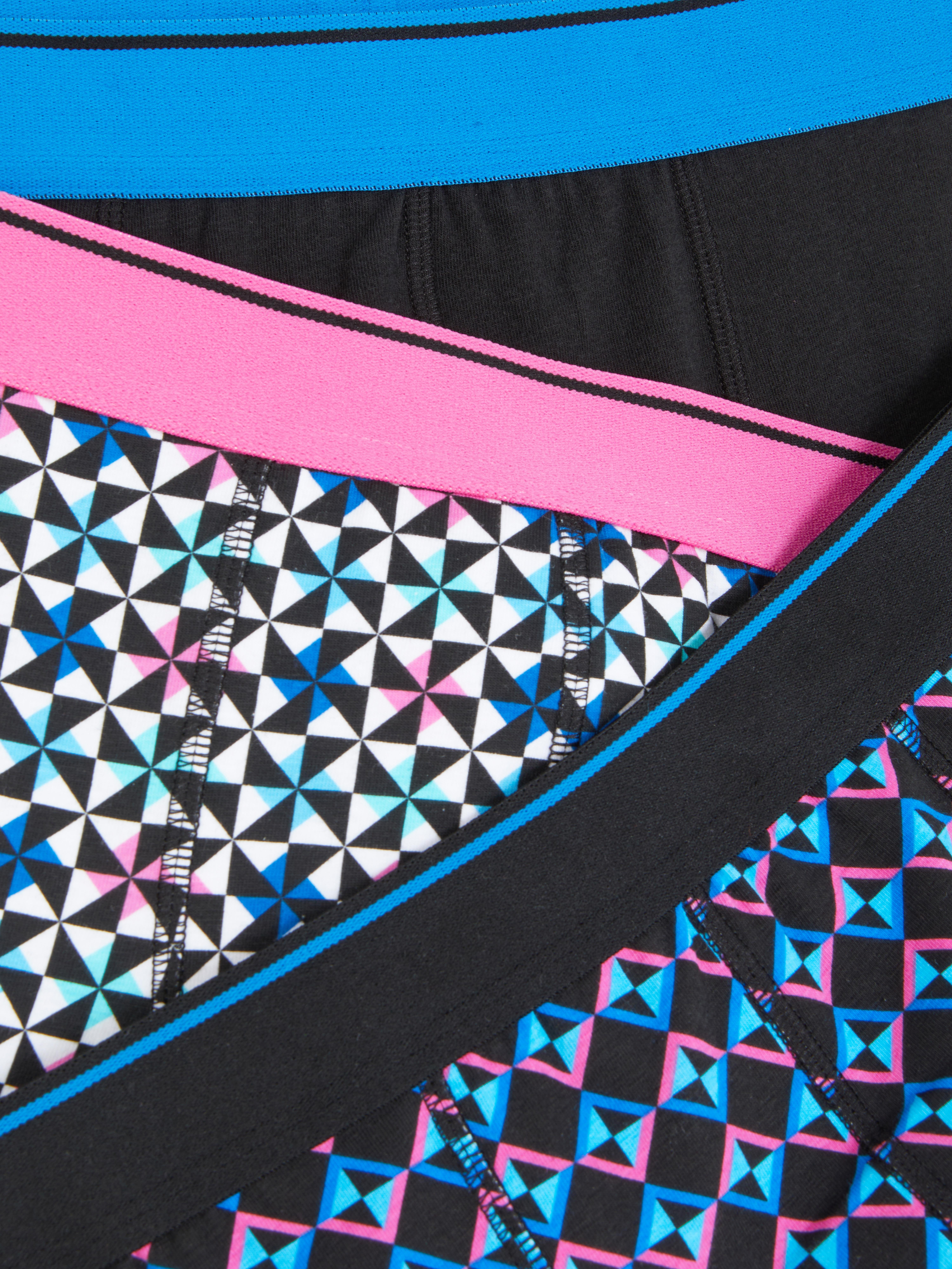 3pk Mixed Geometric Print Hipsters
