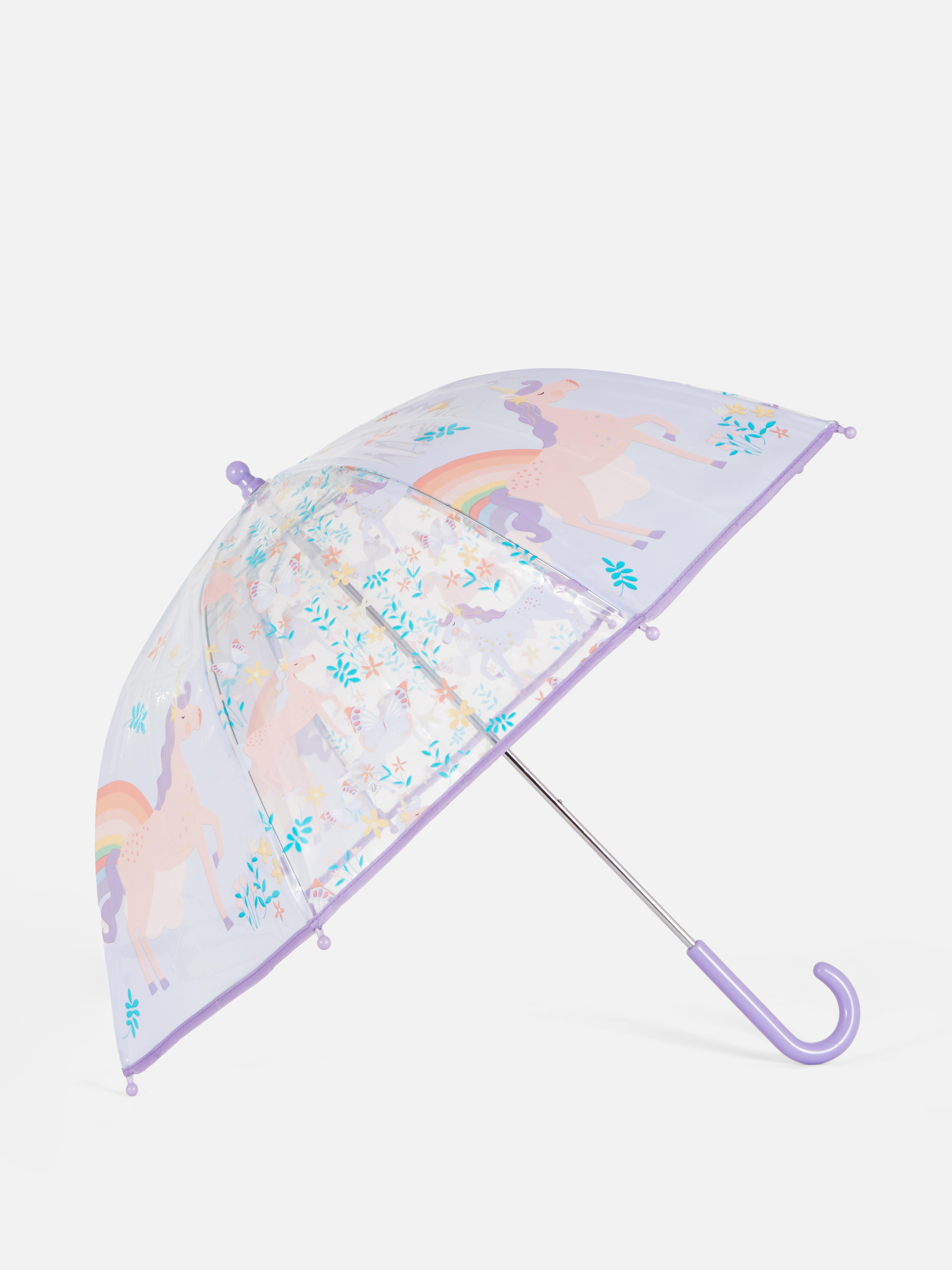 Guarda-chuva estampado unicórnio