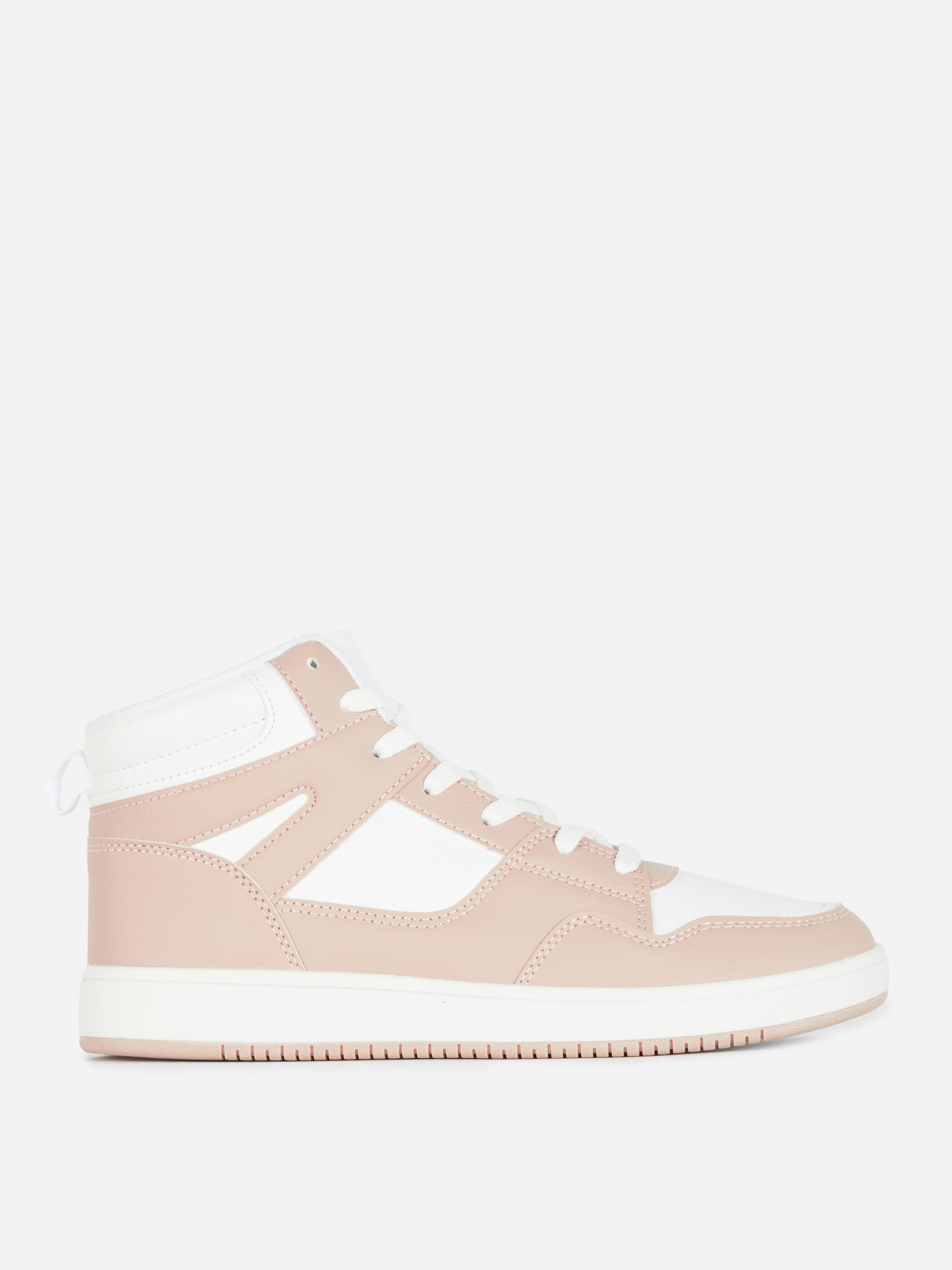 Colour Block High-Top Trainers