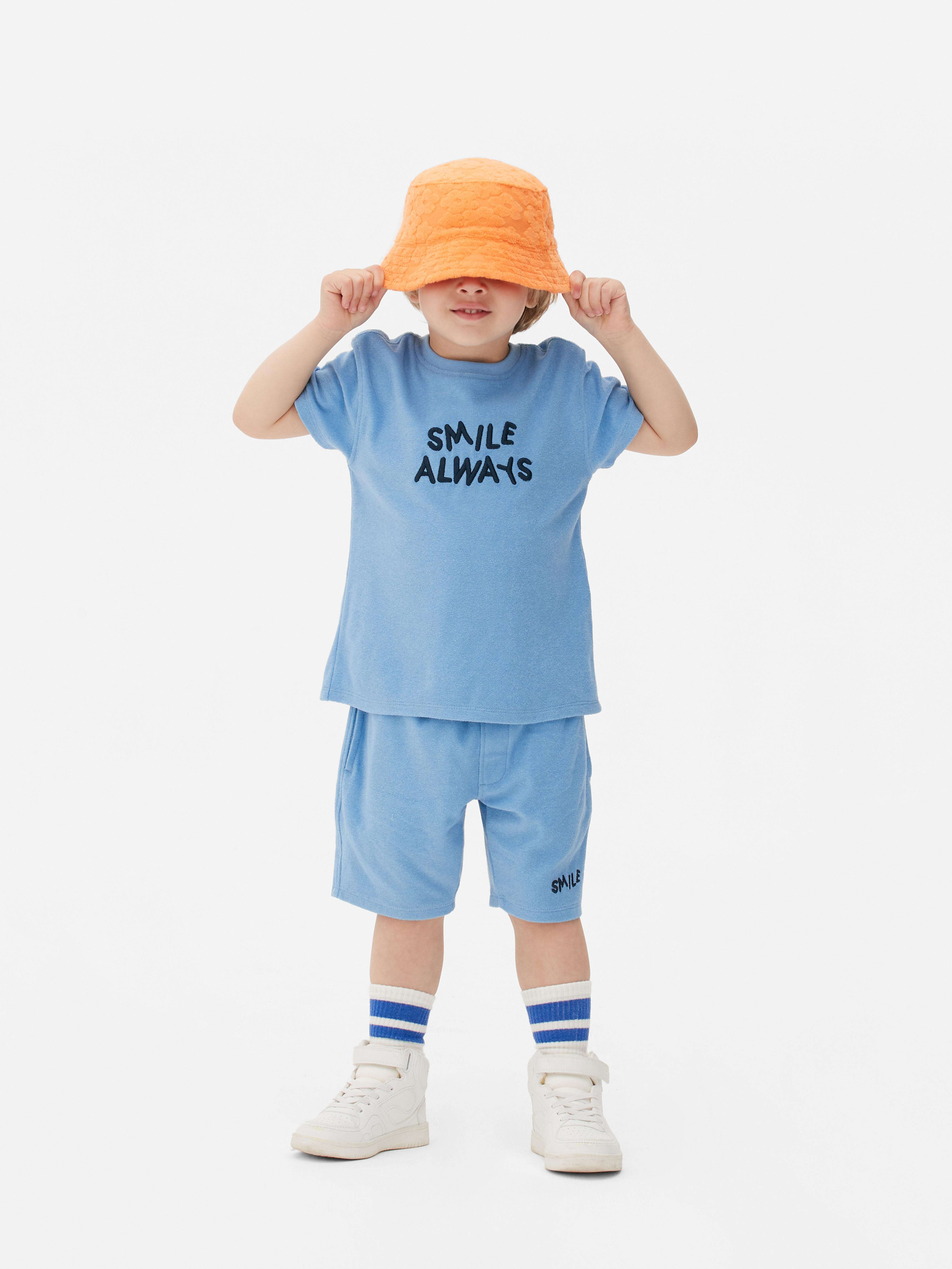 Boys; Blue Towelling T-shirt and Shorts Set | Primark