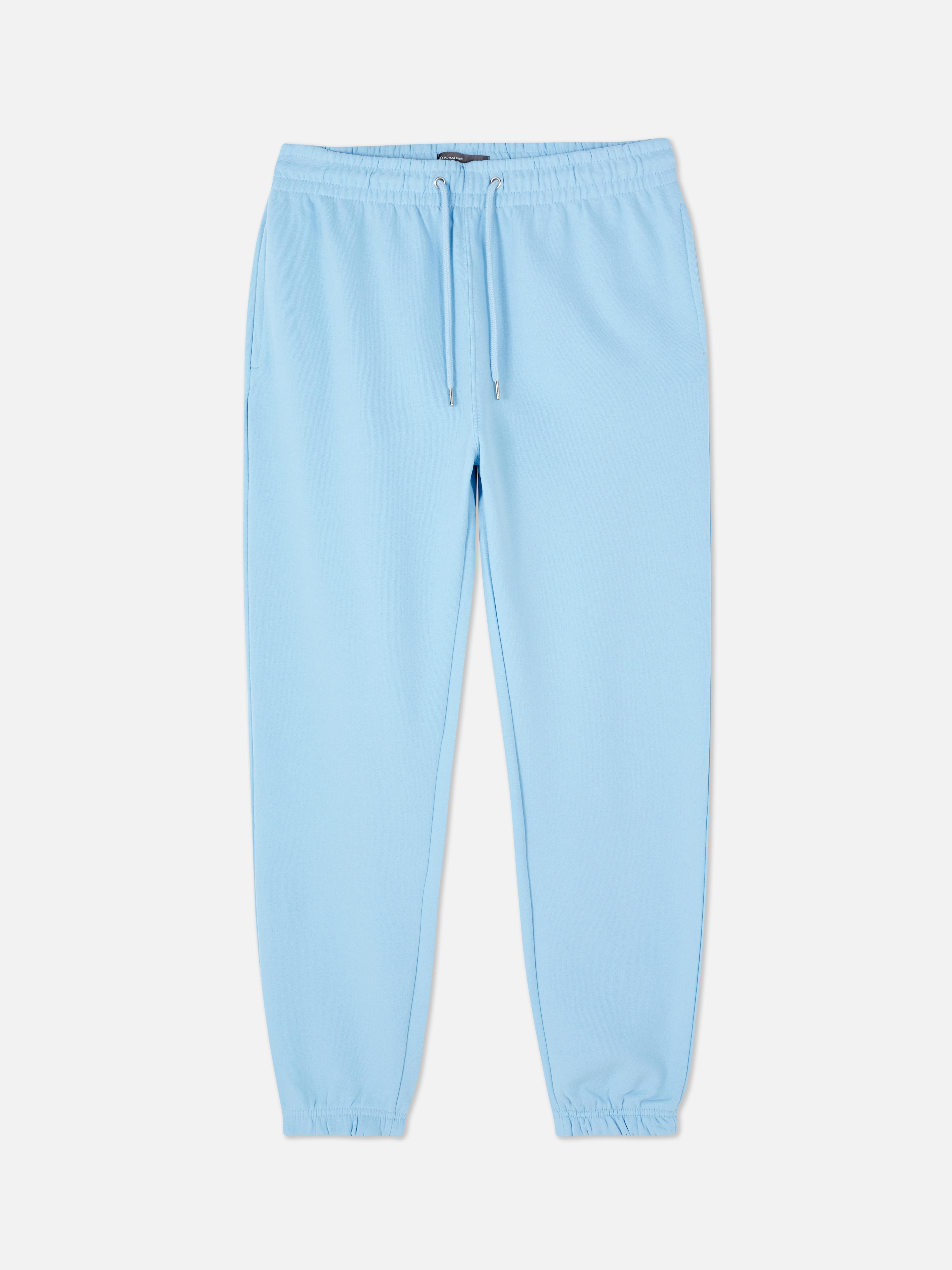 Light blue store jogging bottoms