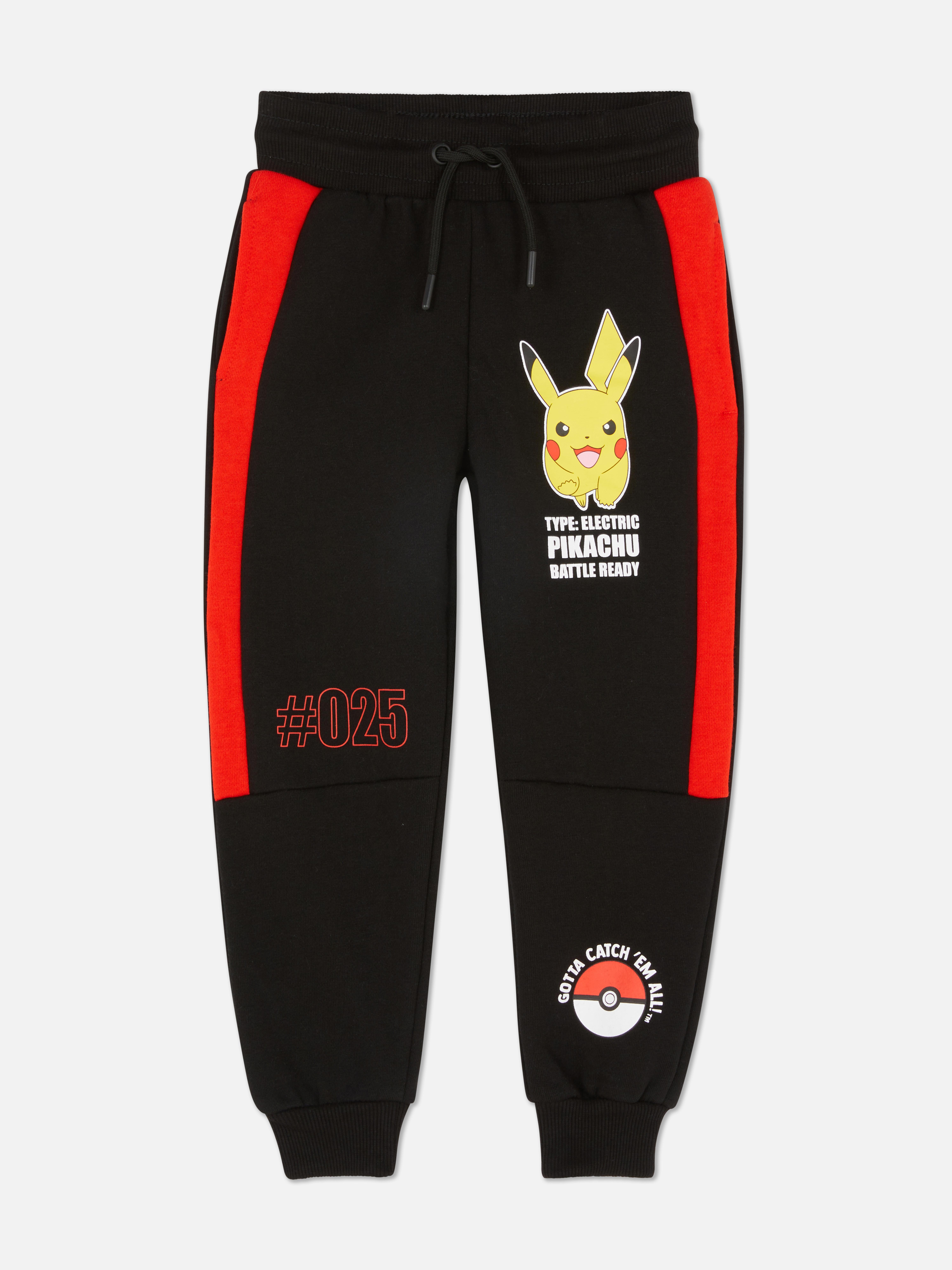 Bas de jogging à empiècements latéraux Pokémon Pikachu
