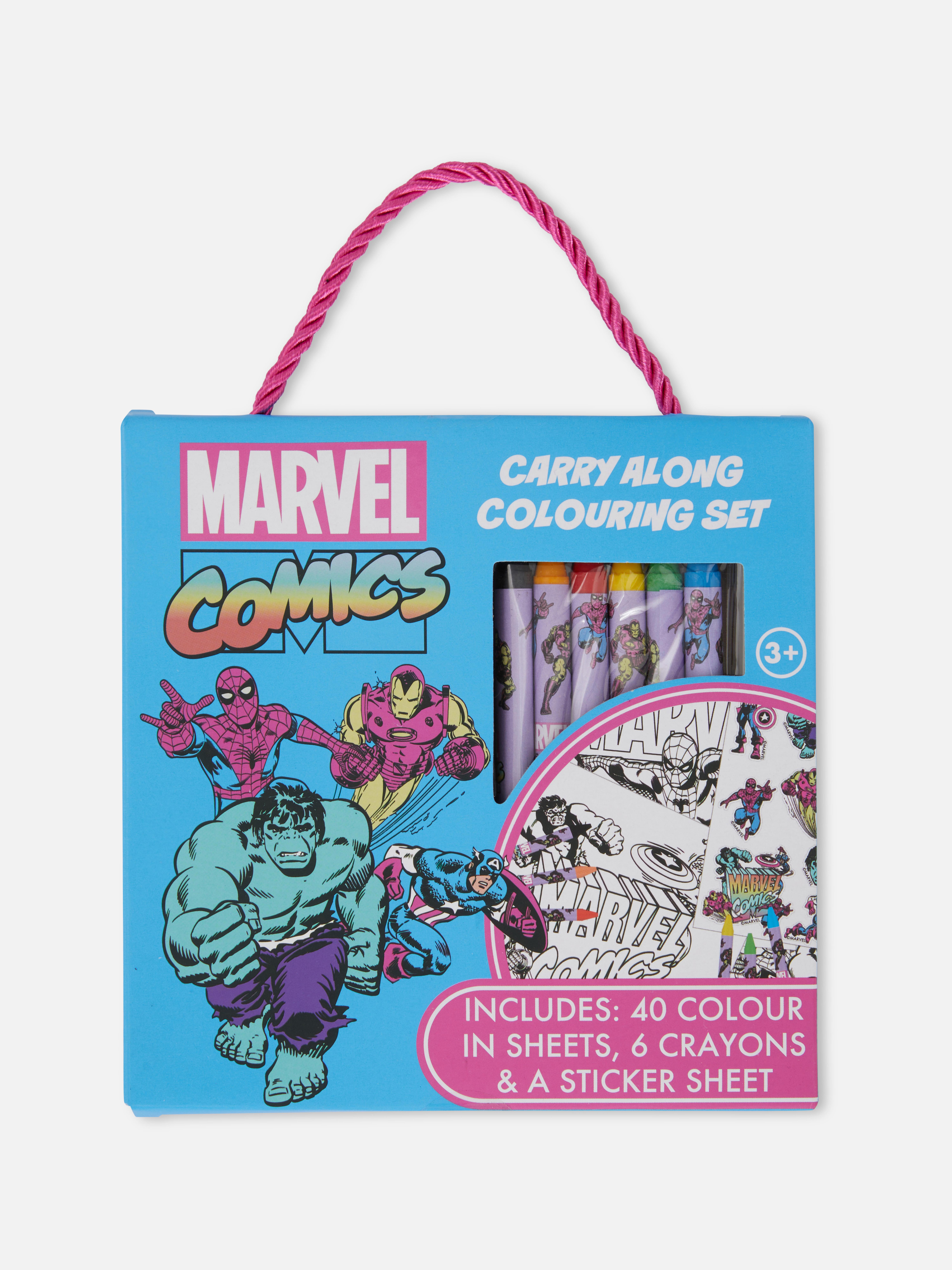 Conjunto colorir Marvel Comics