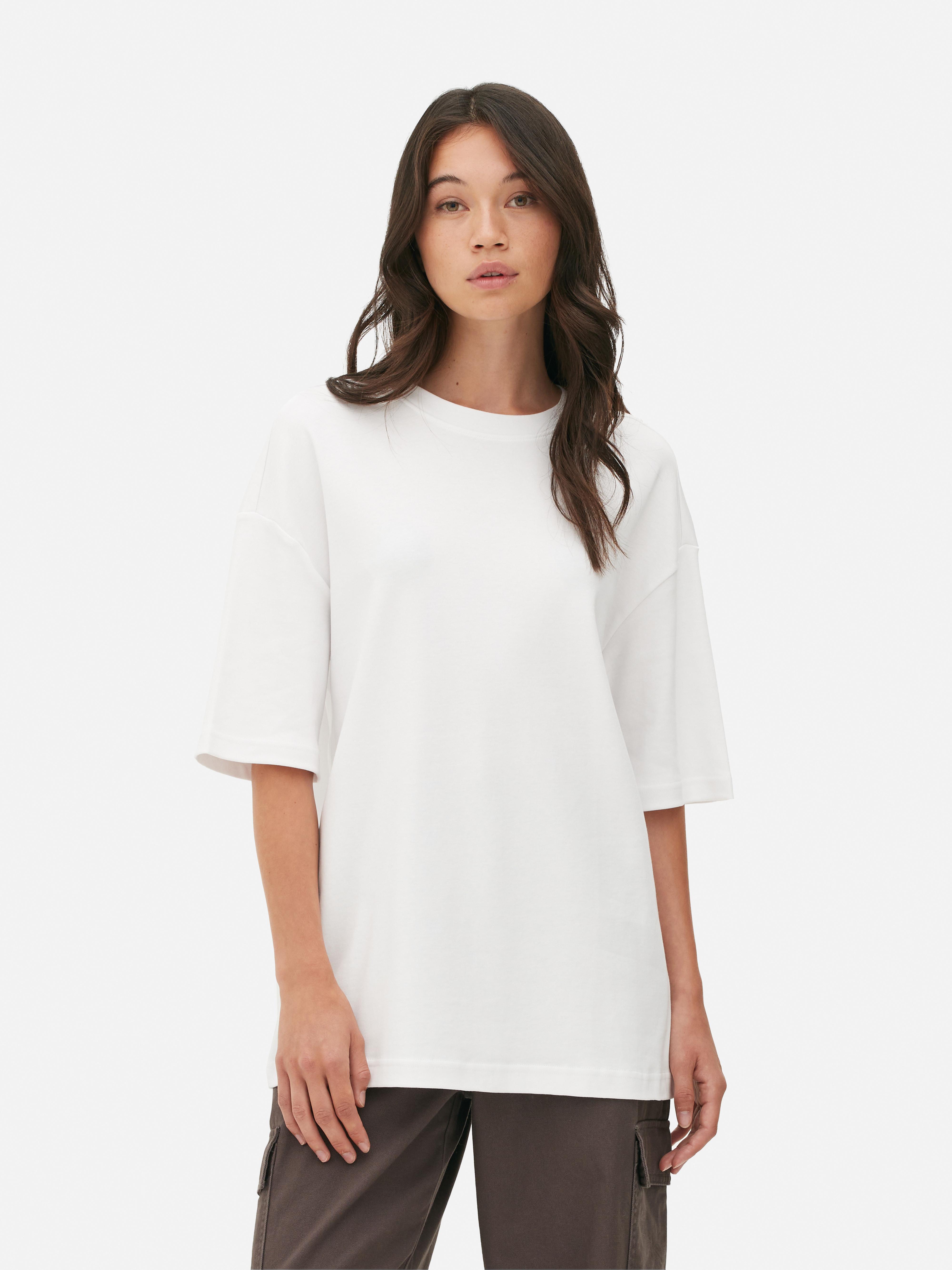 oversized white t shirt womens