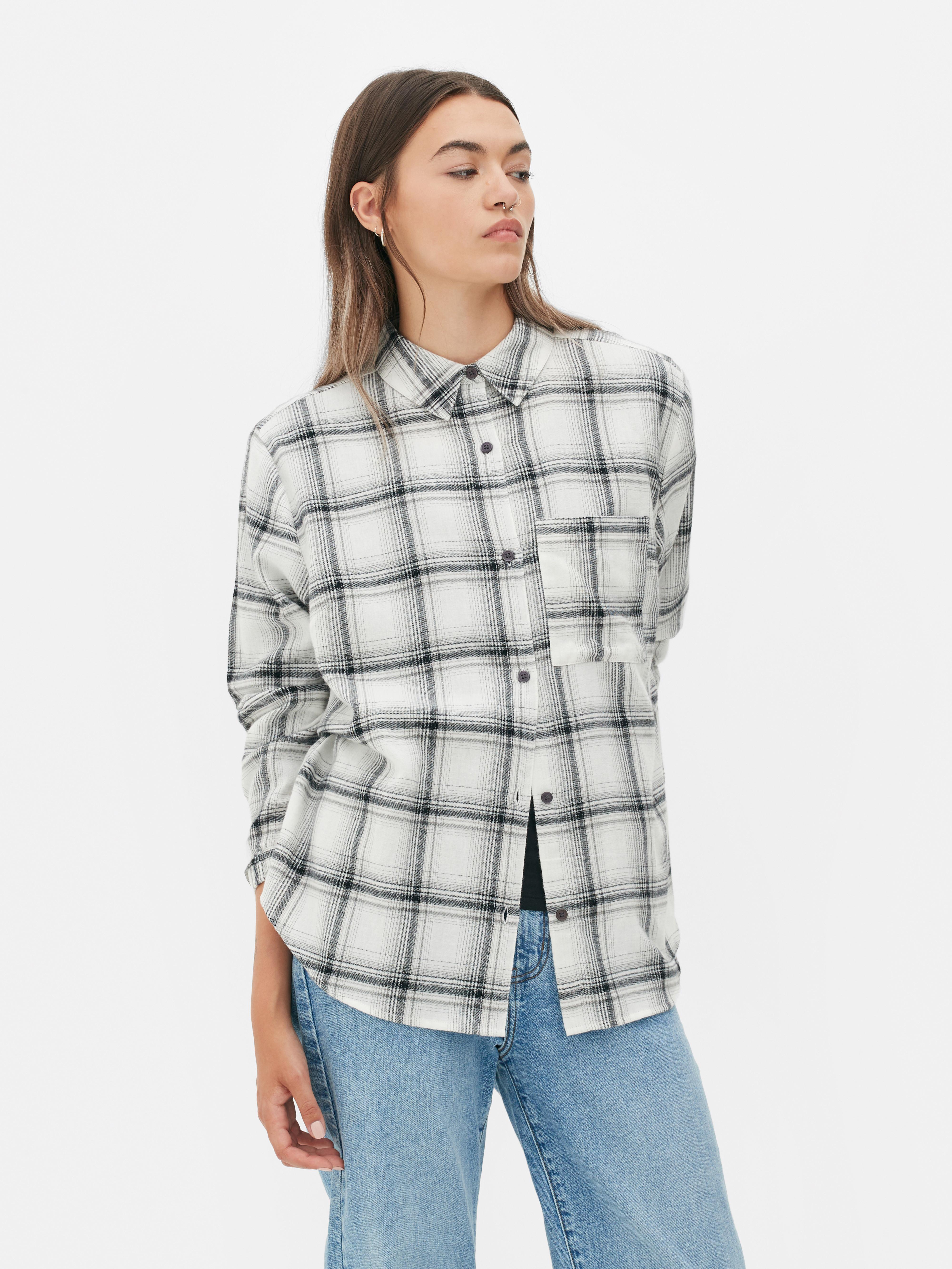 Relaxed Fit Check Plaid Shirt | Primark