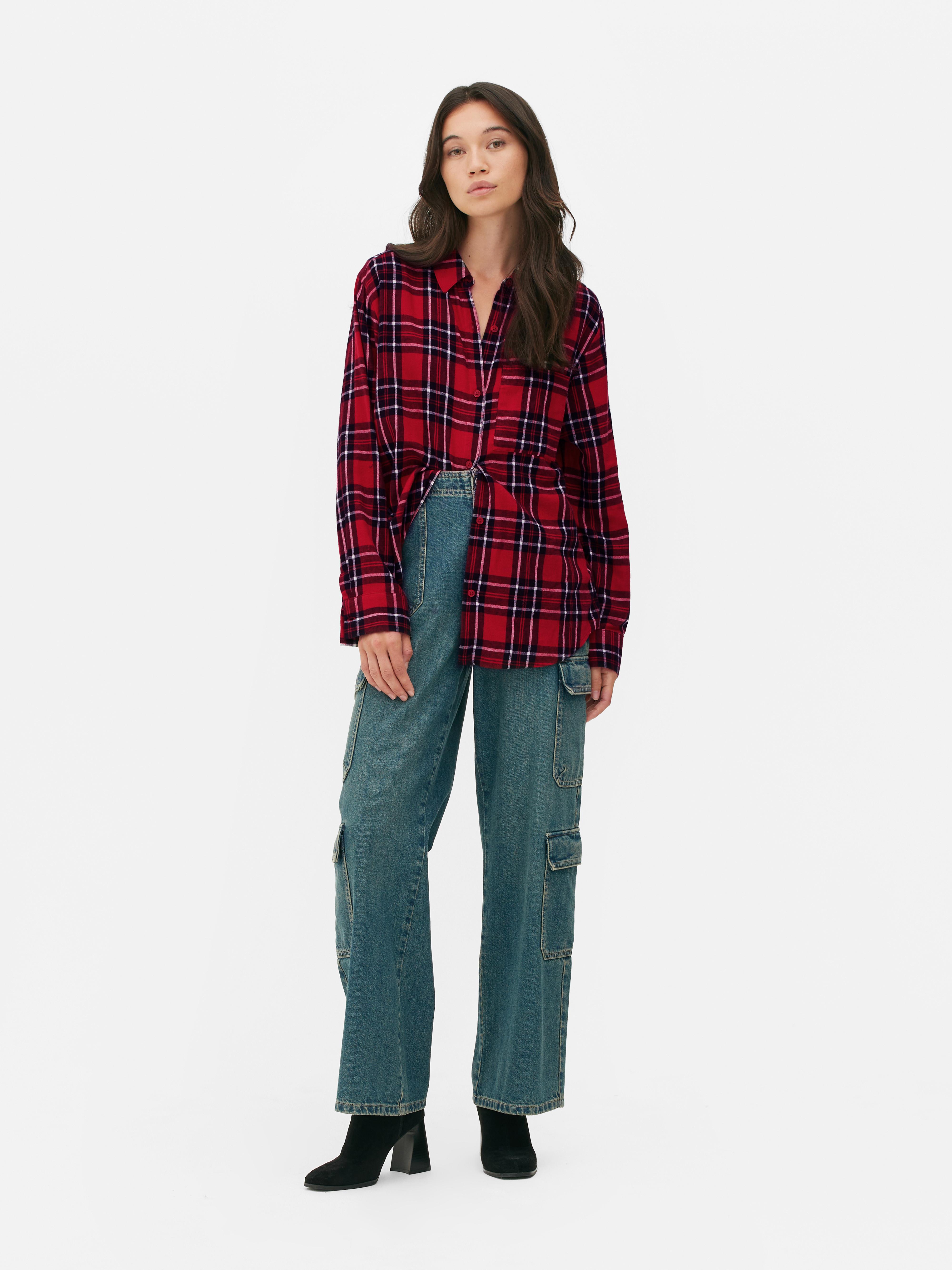 Relaxed Fit Check Plaid Shirt | Primark
