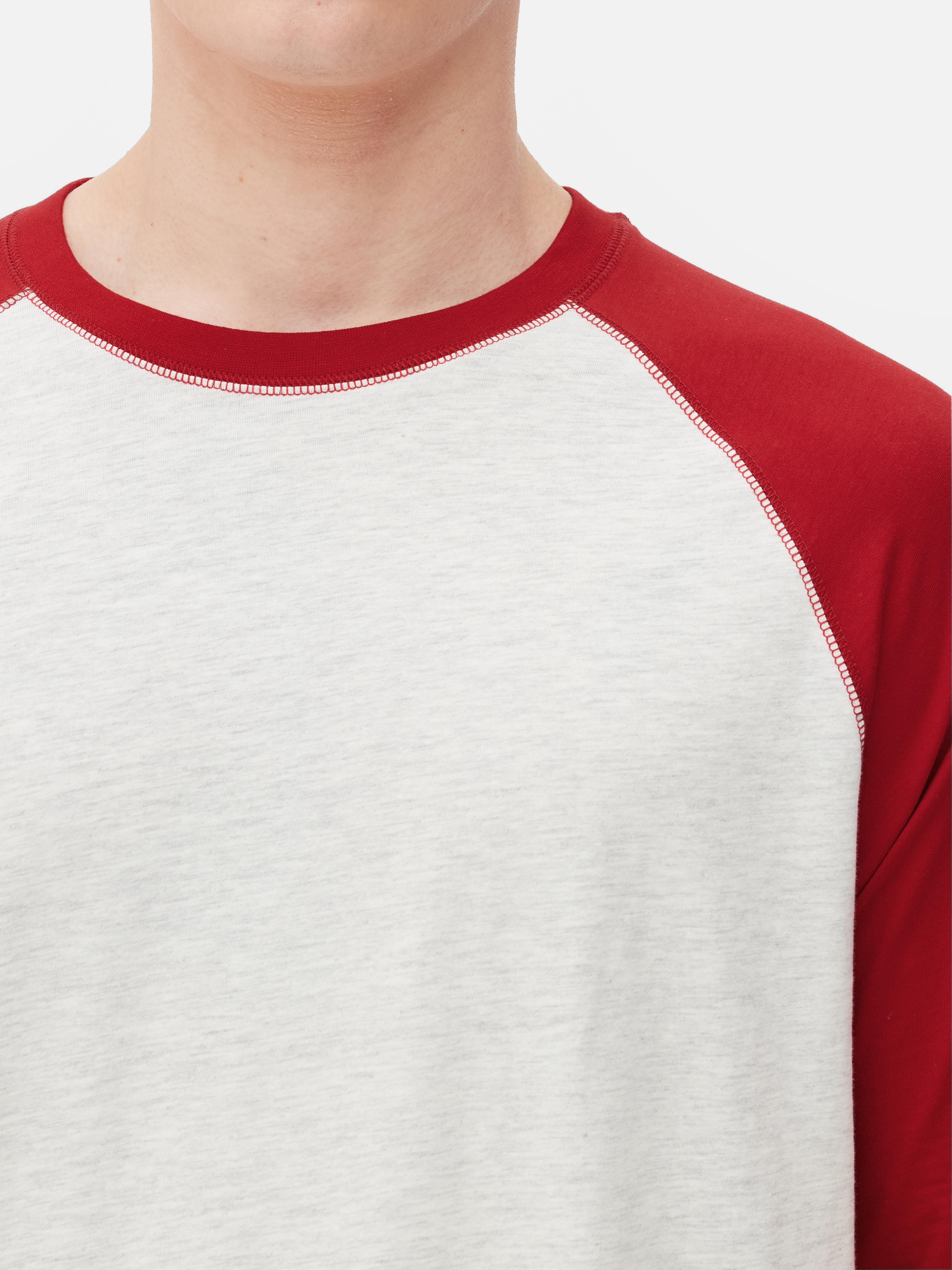 Long red store sleeve shirt