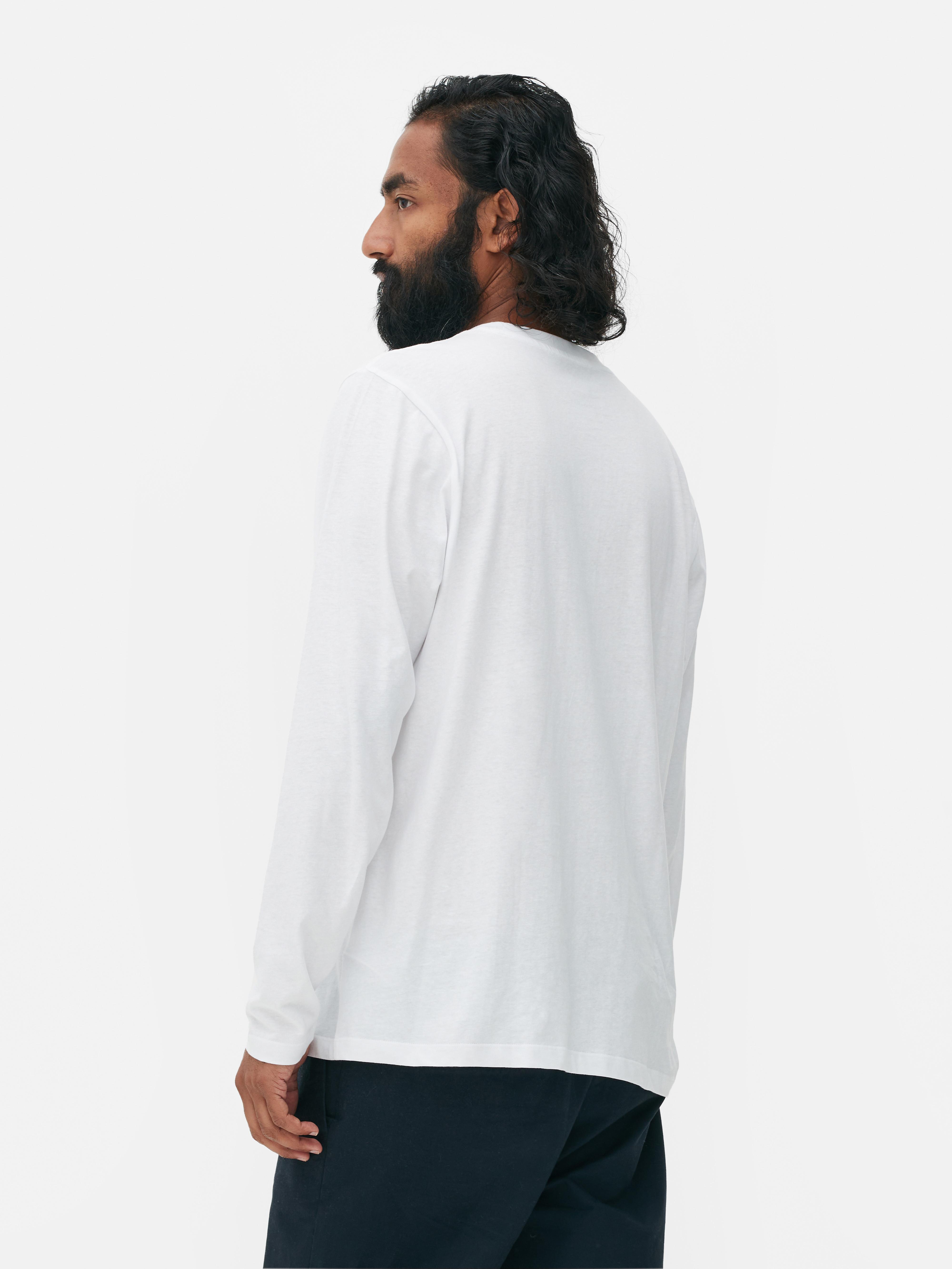 Long sleeve white on sale t shirt primark