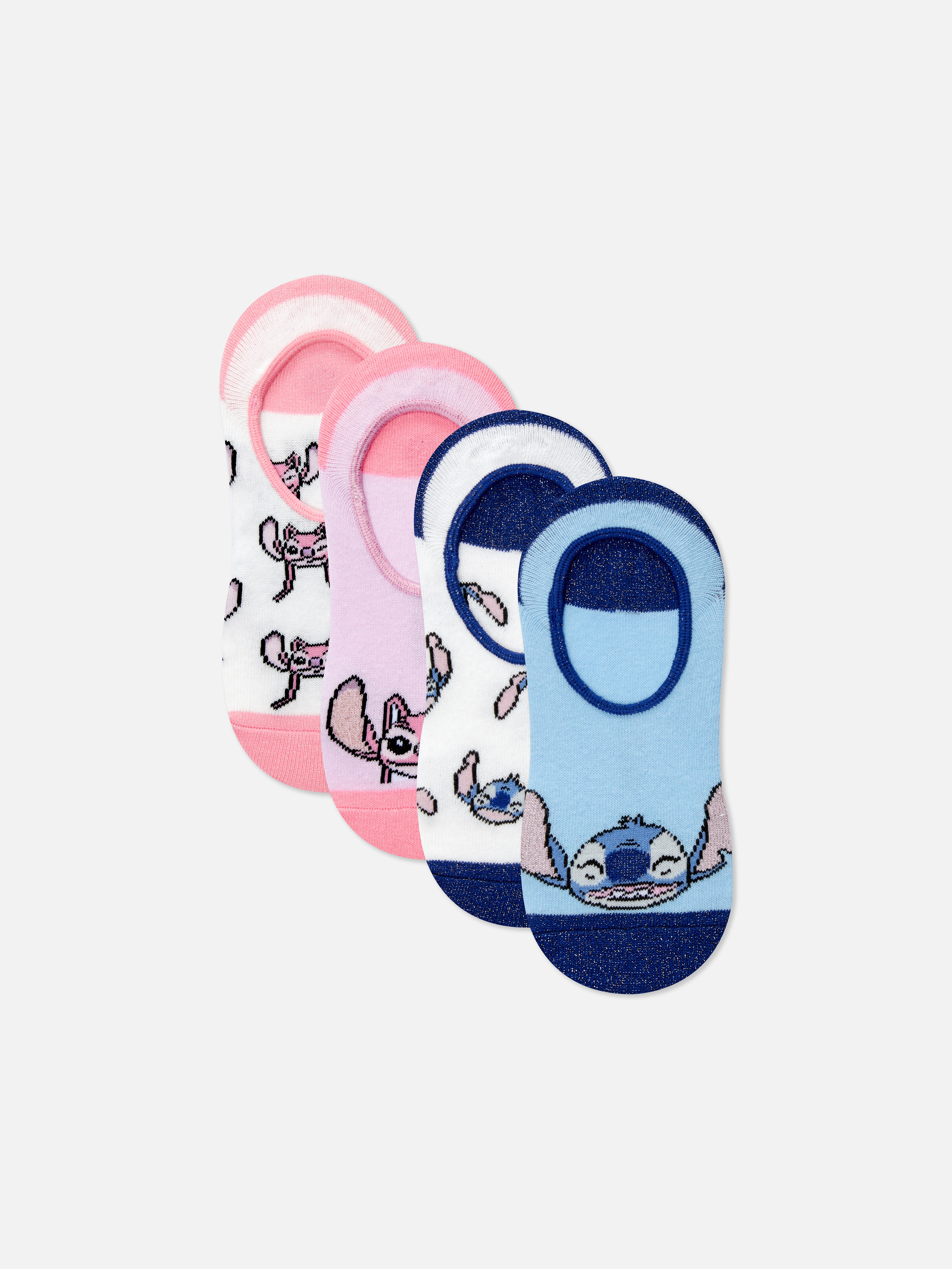 4pk Disney’s Lilo & Stitch Invisible Socks