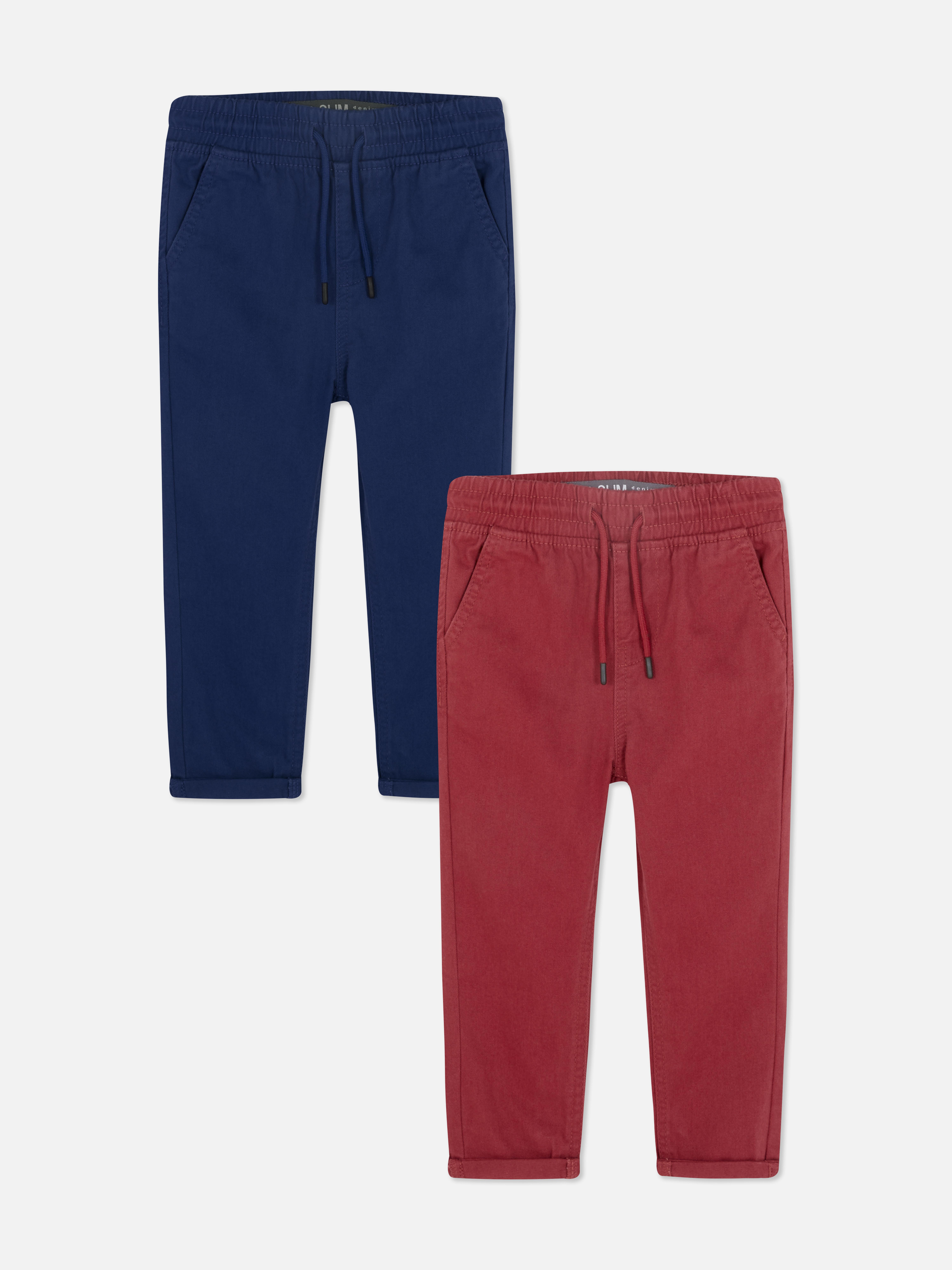 2pk Twill Cotton Trousers