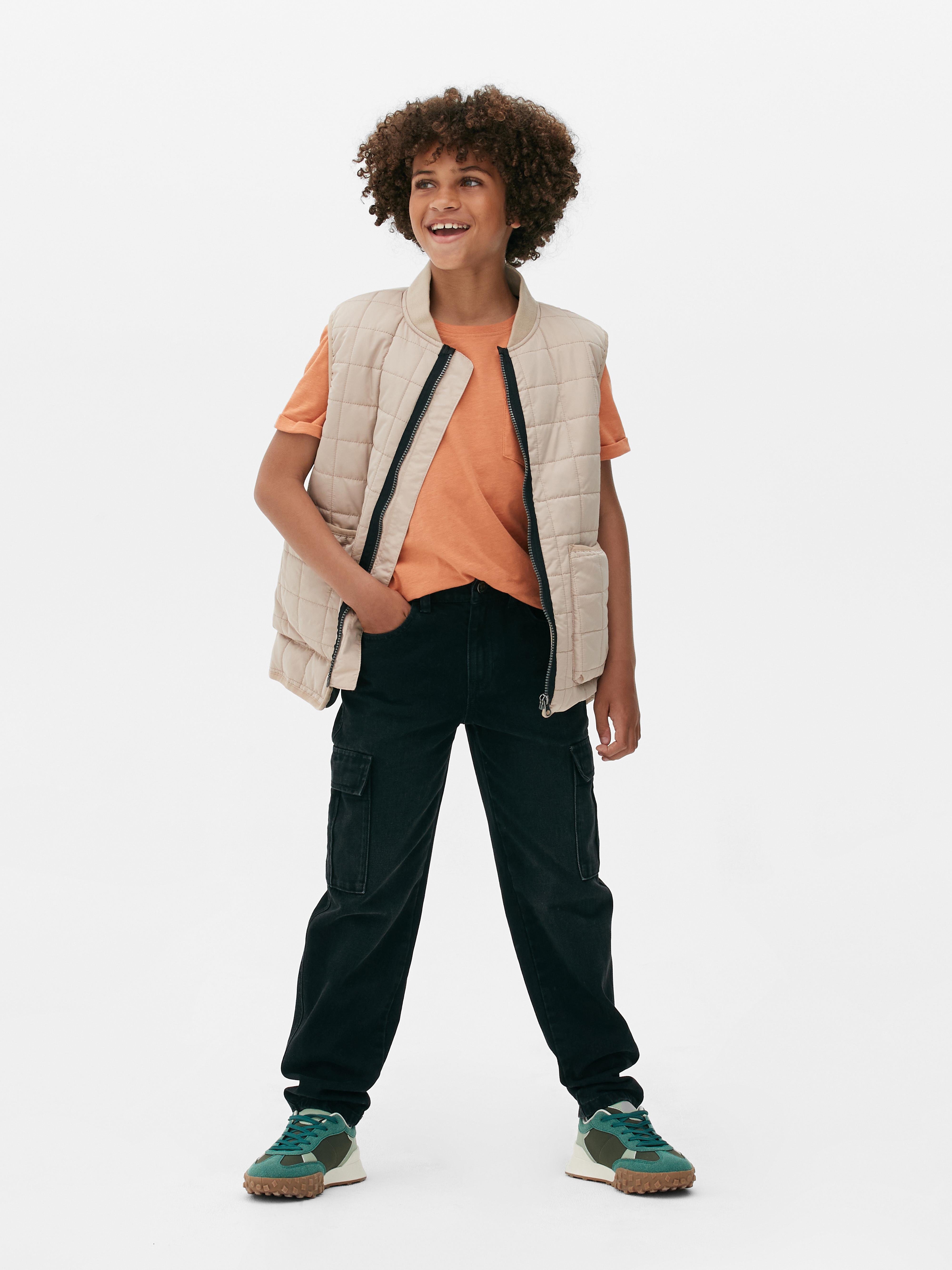 Slimfit cargobroek van spijkerstof Primark