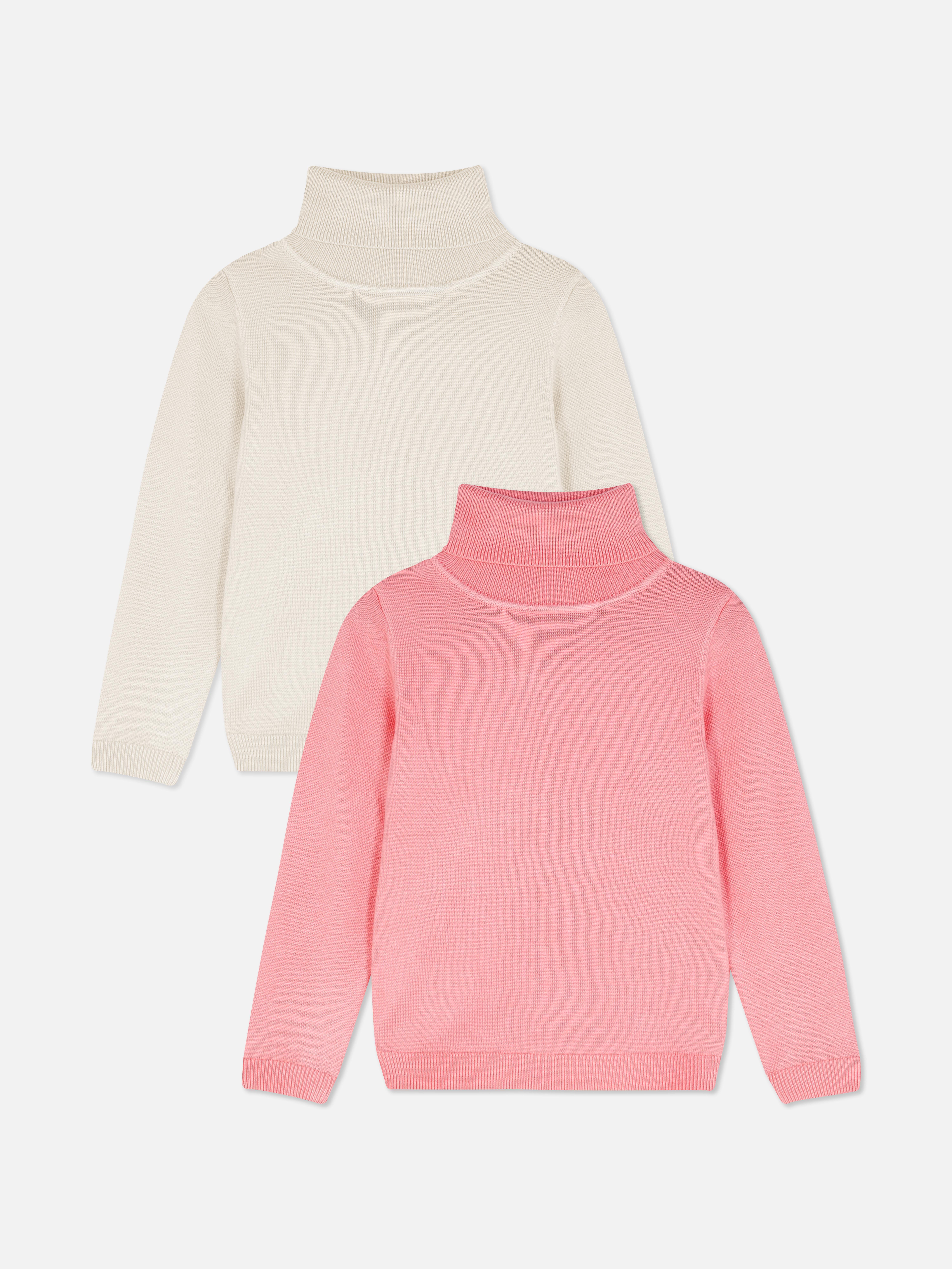 2pk Roll Neck Jumpers
