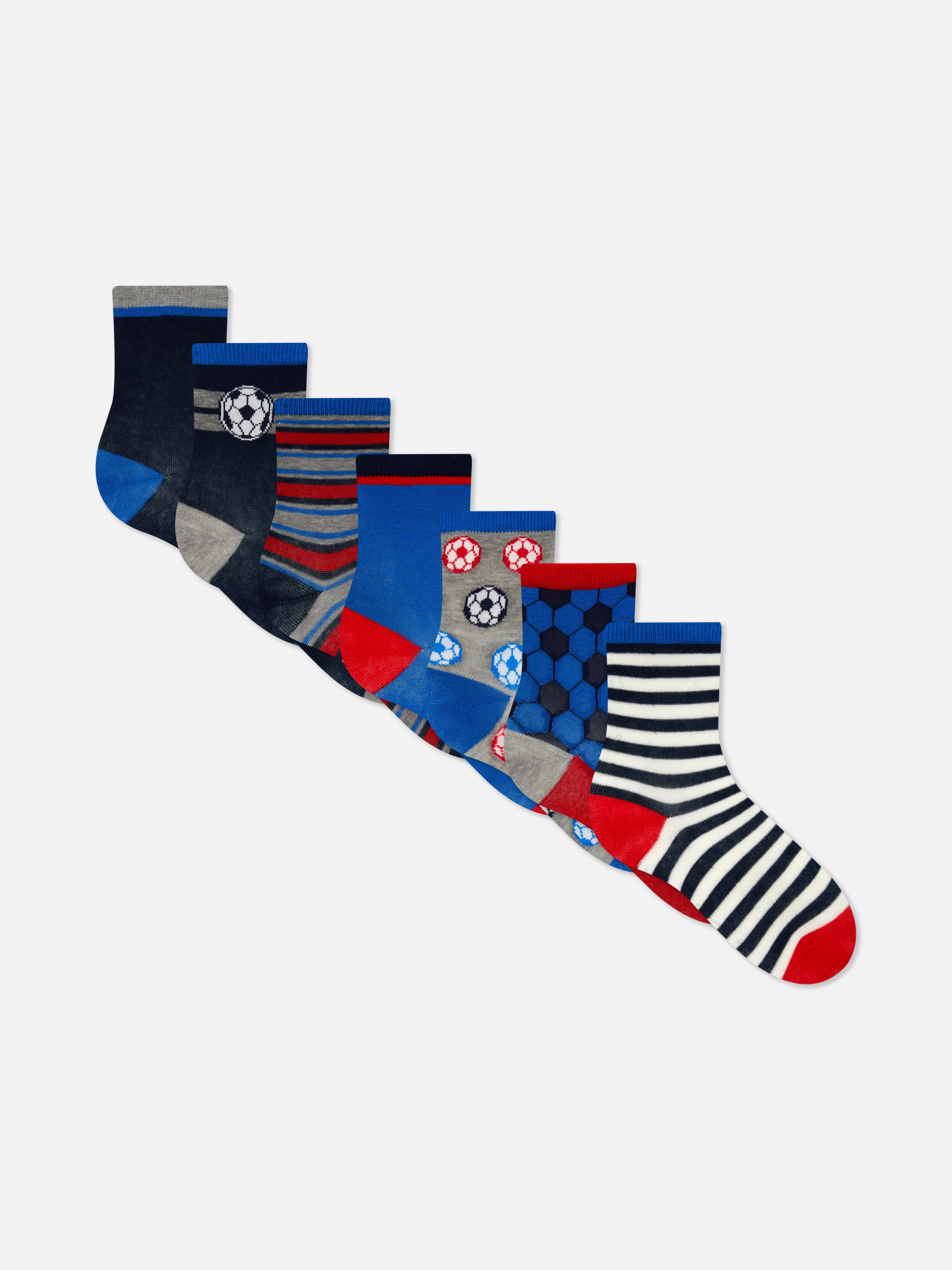 7pk Football Ankle Socks