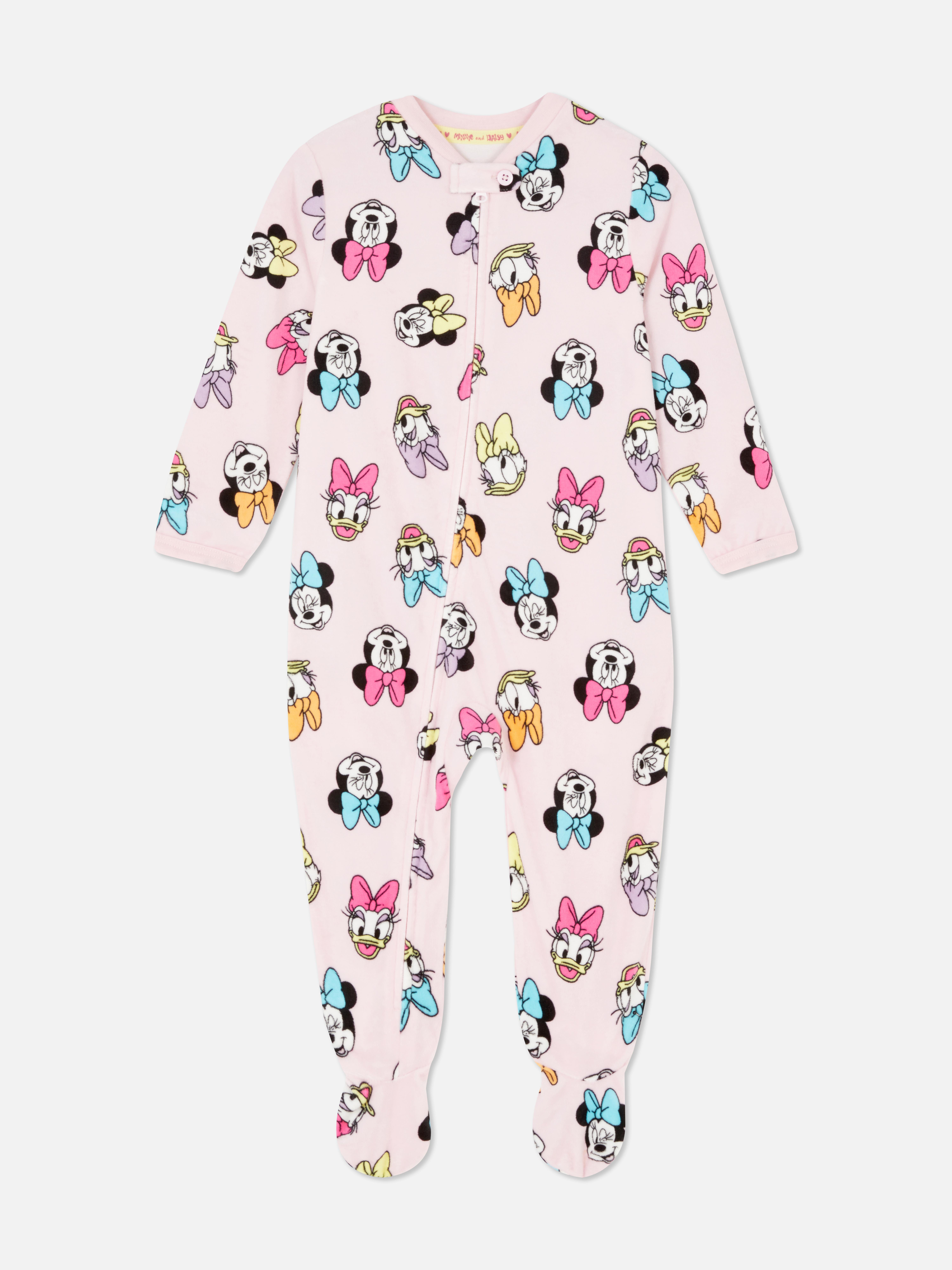Disney’s Minnie Mouse and Daisy Duck Velour Sleepsuit