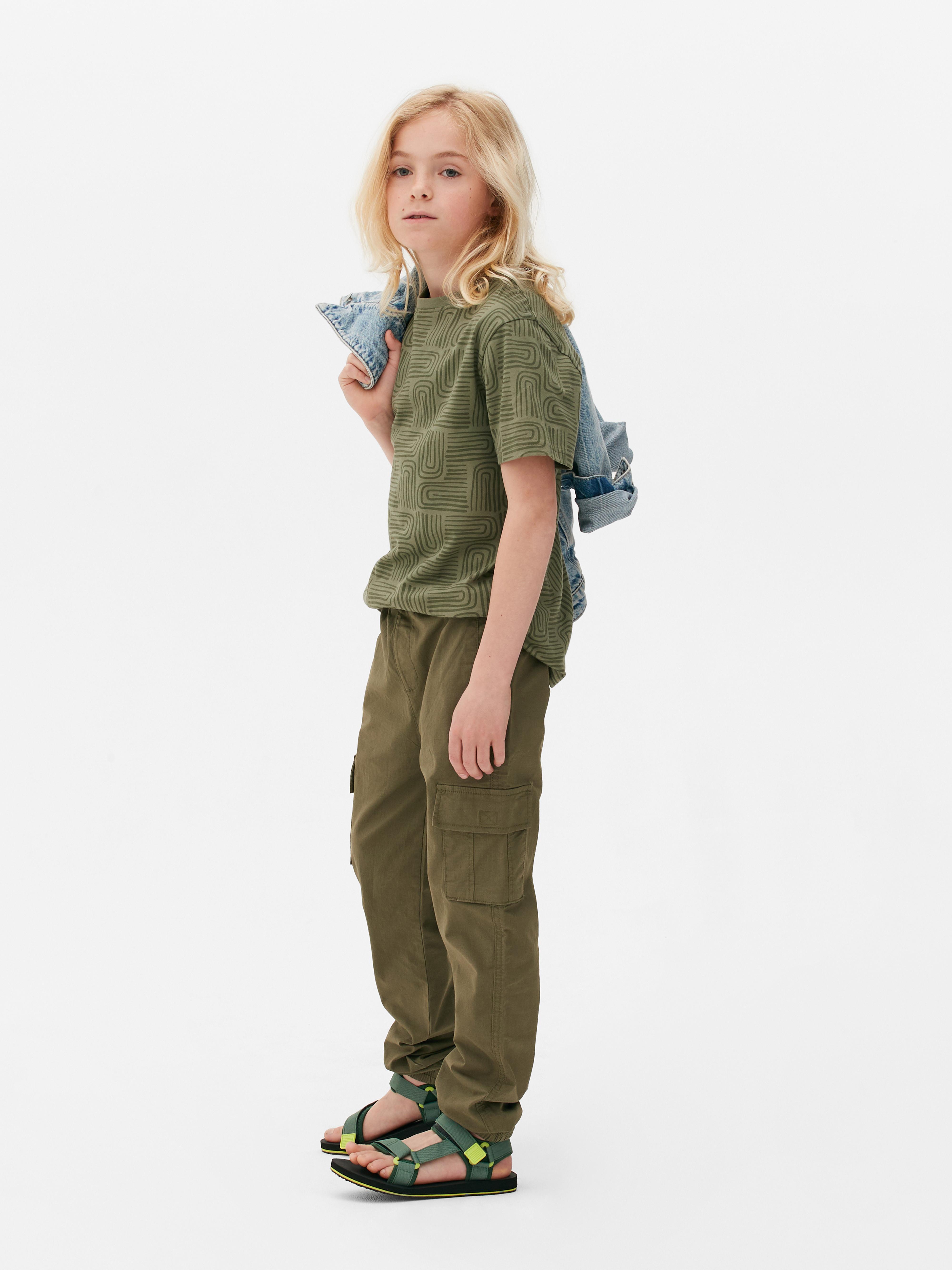 New Kids Boys Cargo Pants Teens Tactical Pants Children Big