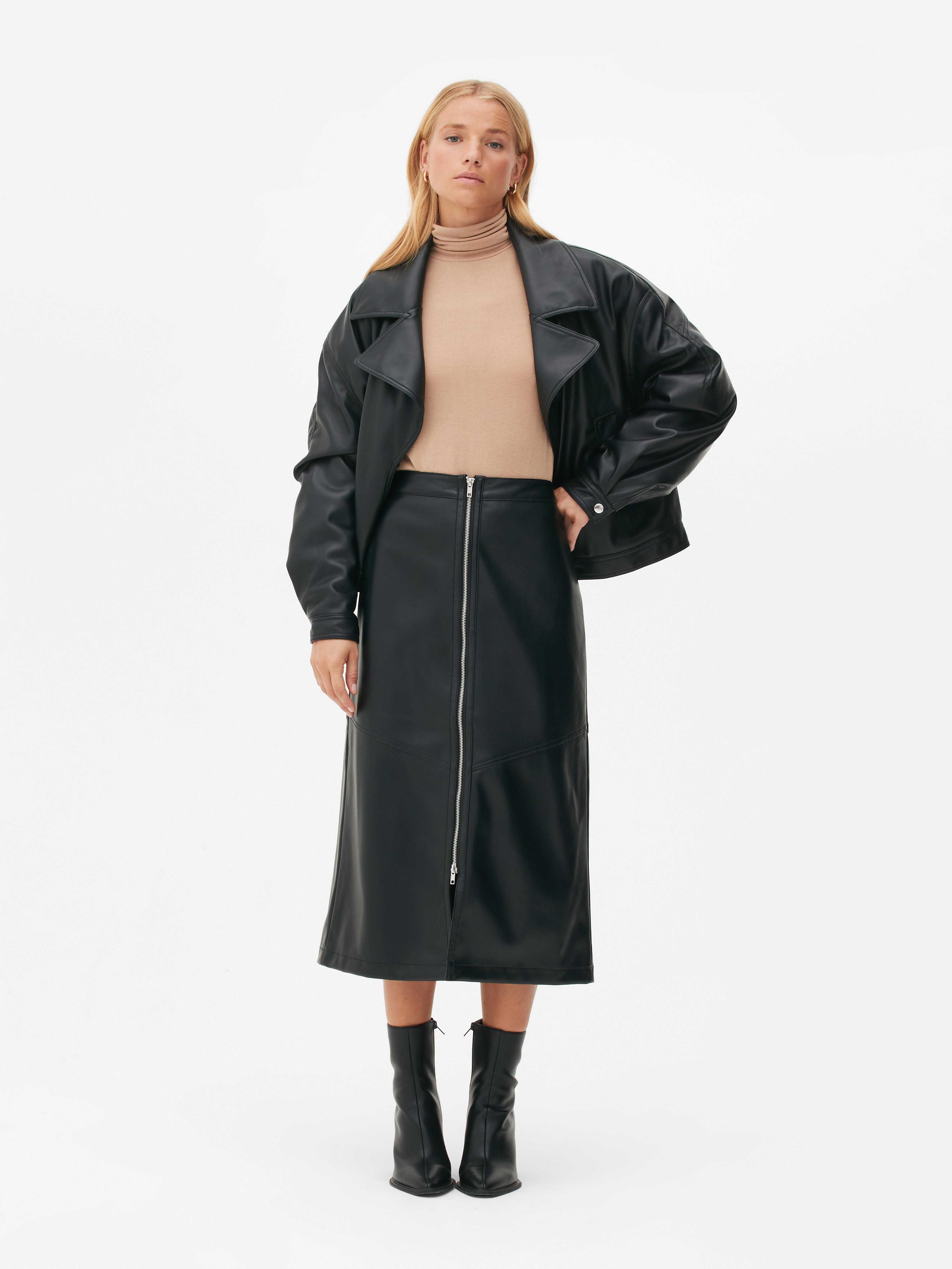 Primark on sale leather skirt