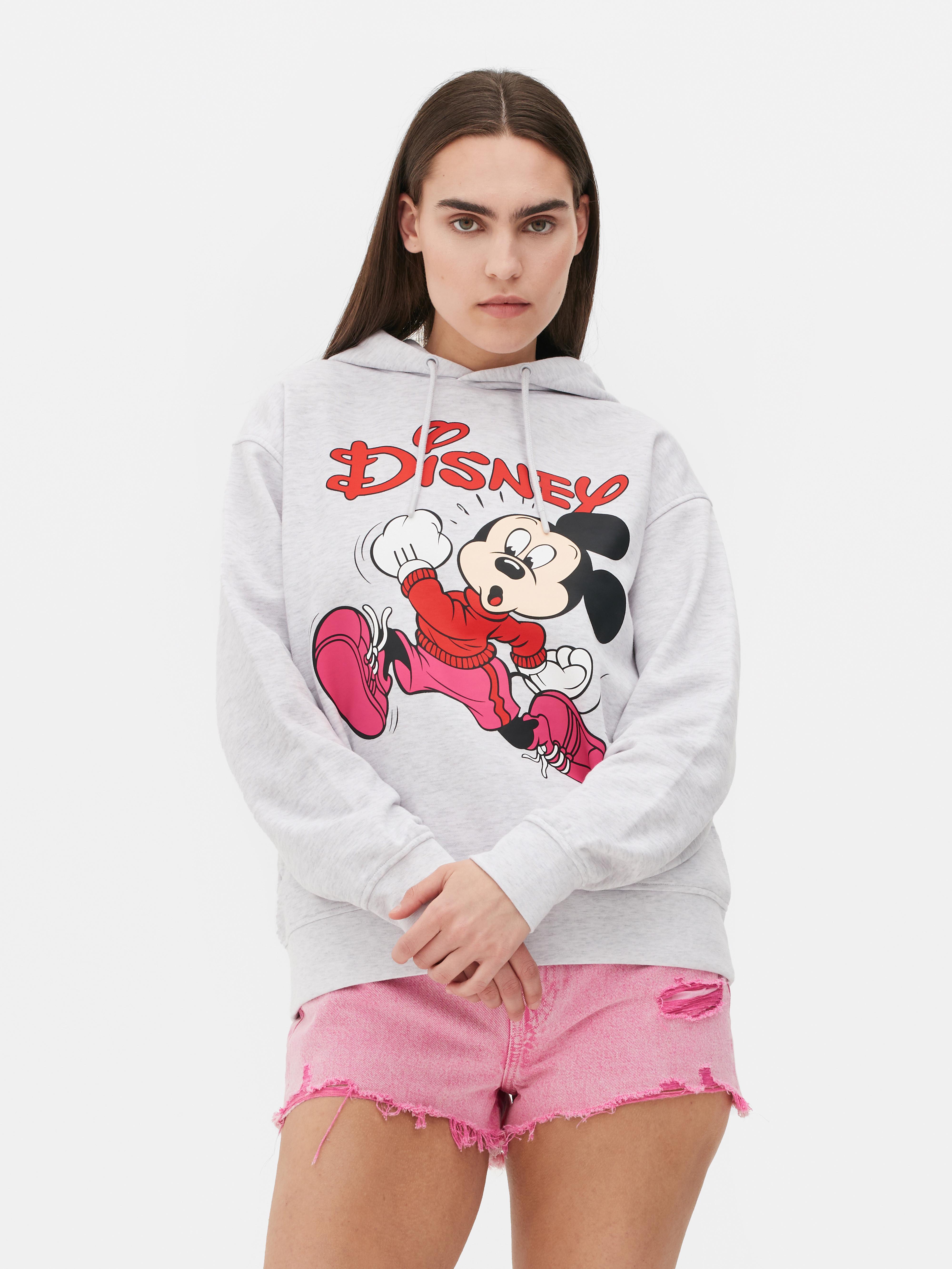 Disney Sudadera con capucha para mujer con estampado de Mickey y Minnie  Mouse y cremallera