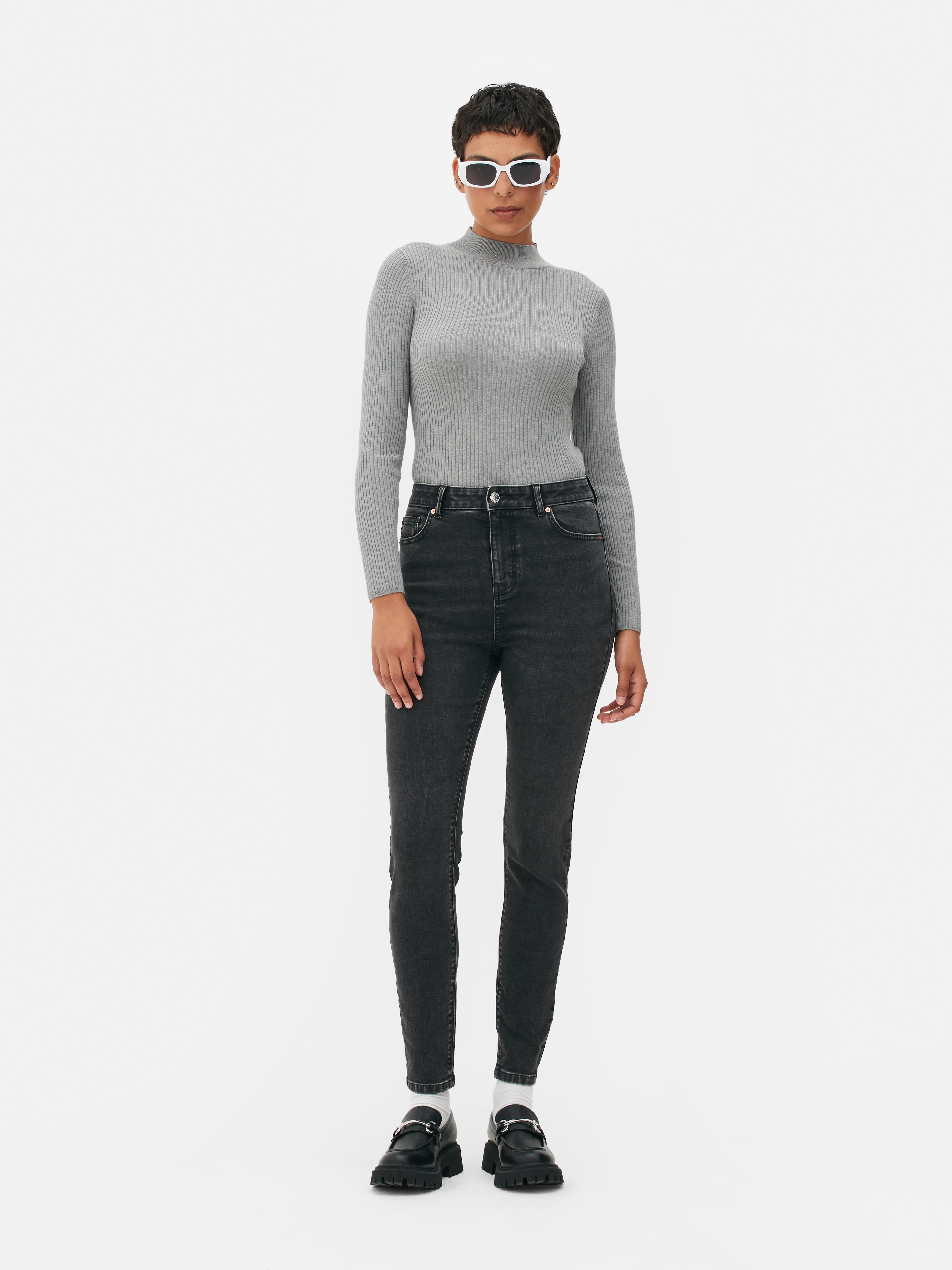 High-Waisted Skinny Jeans