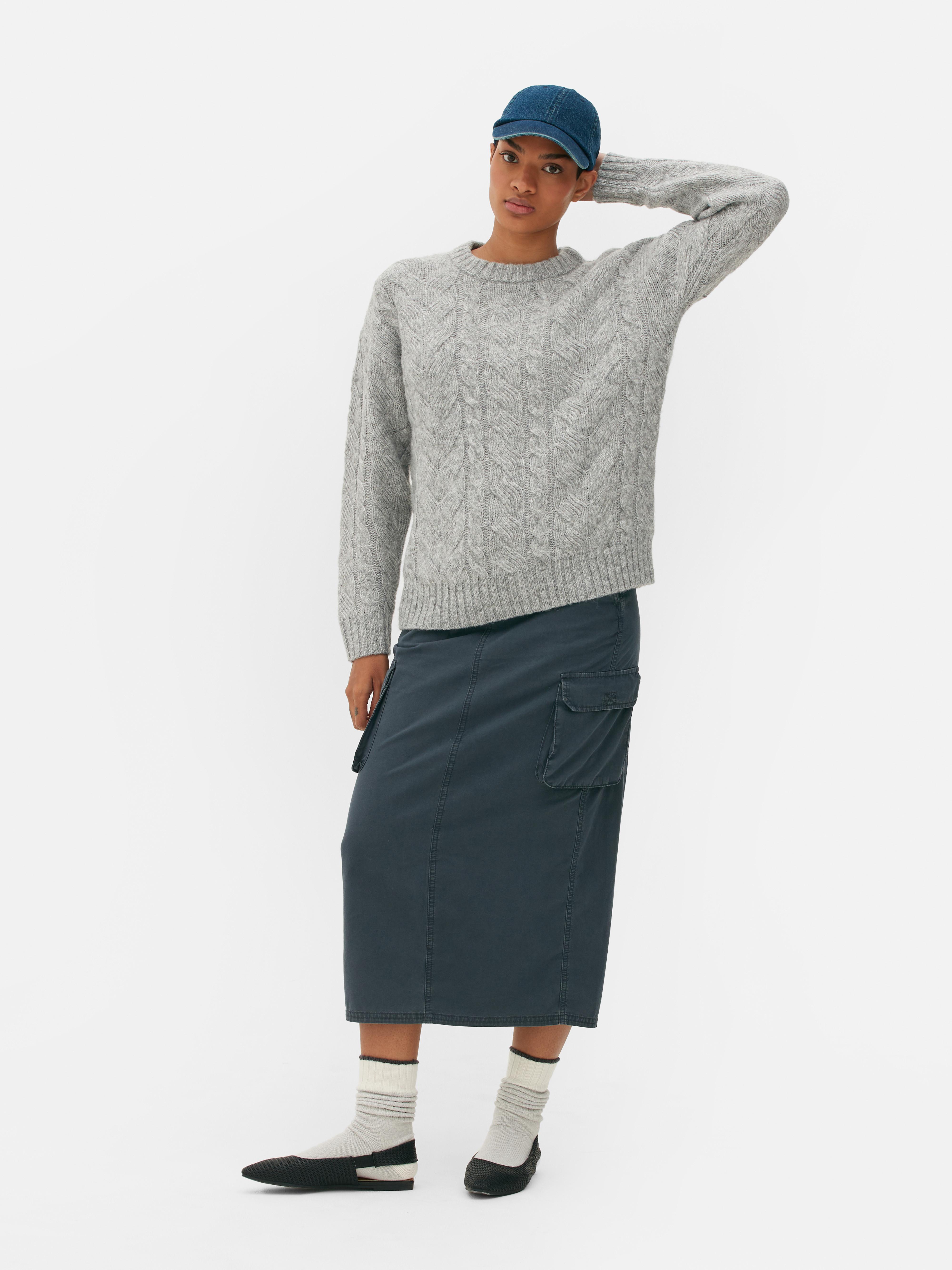 Pleten pulover s kitami Primark