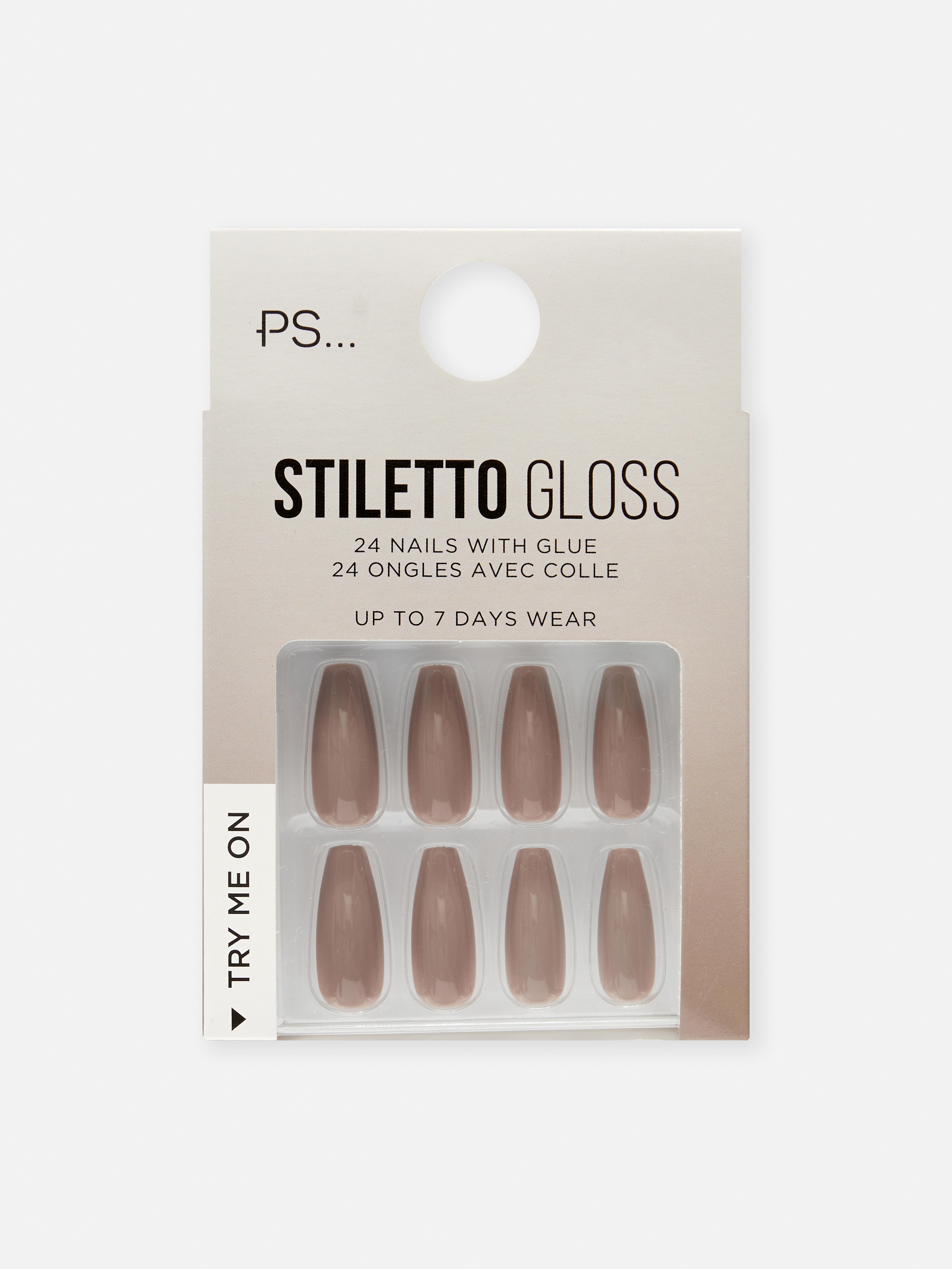 PS... Stiletto Gloss False Nails