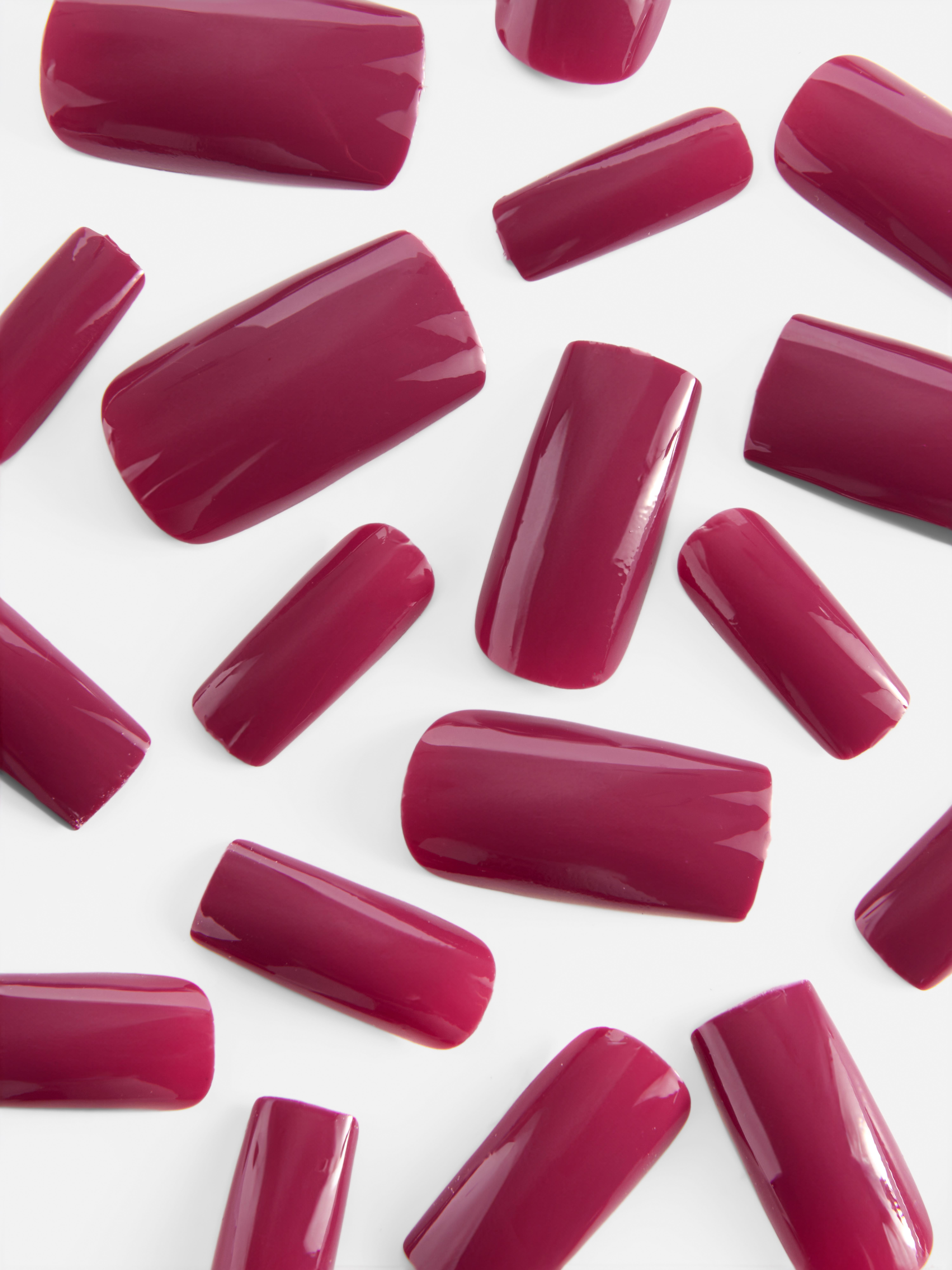 PS... Long Square Gloss False Nails