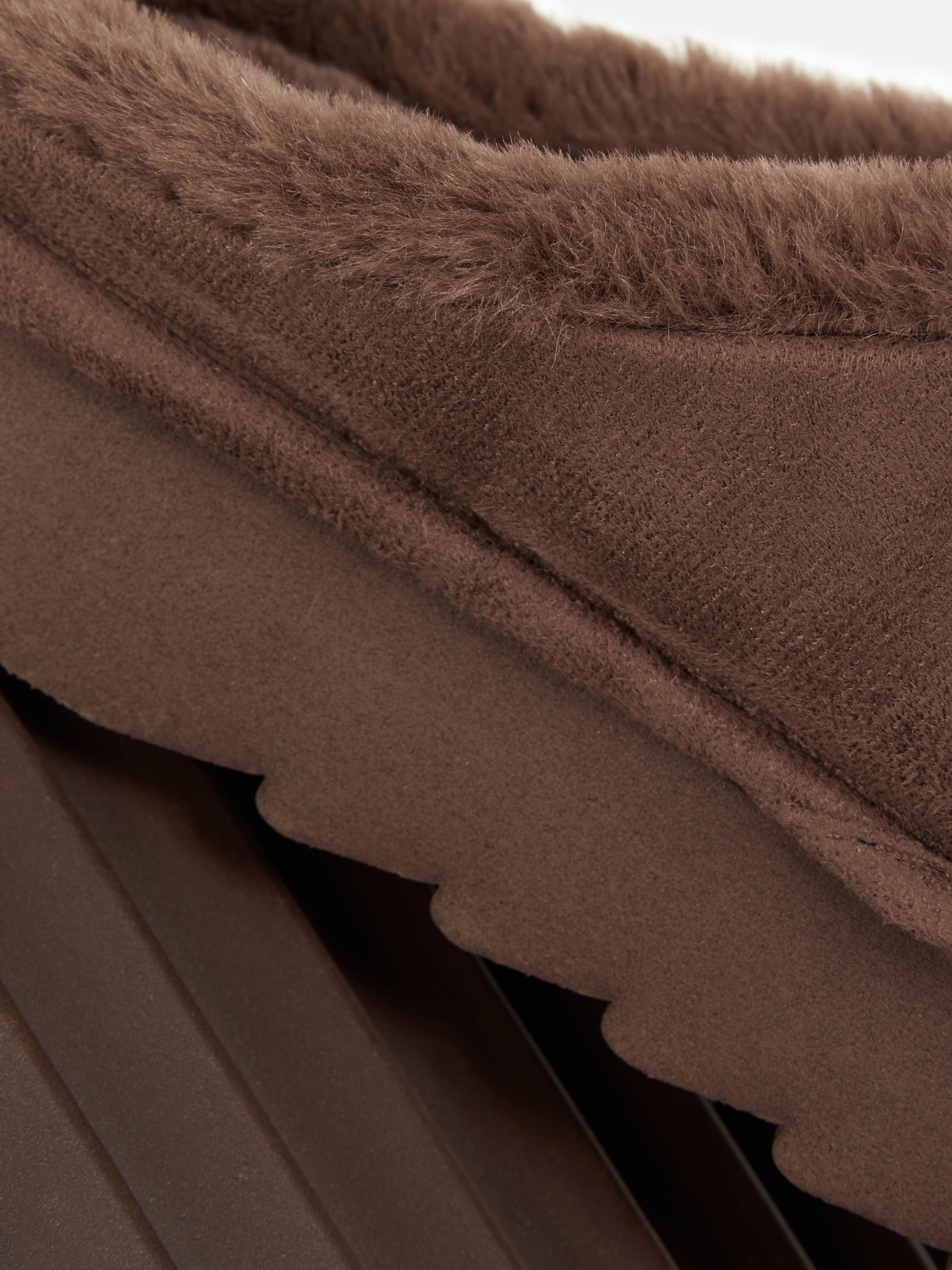 Faux Fur Lined Mule Slipper