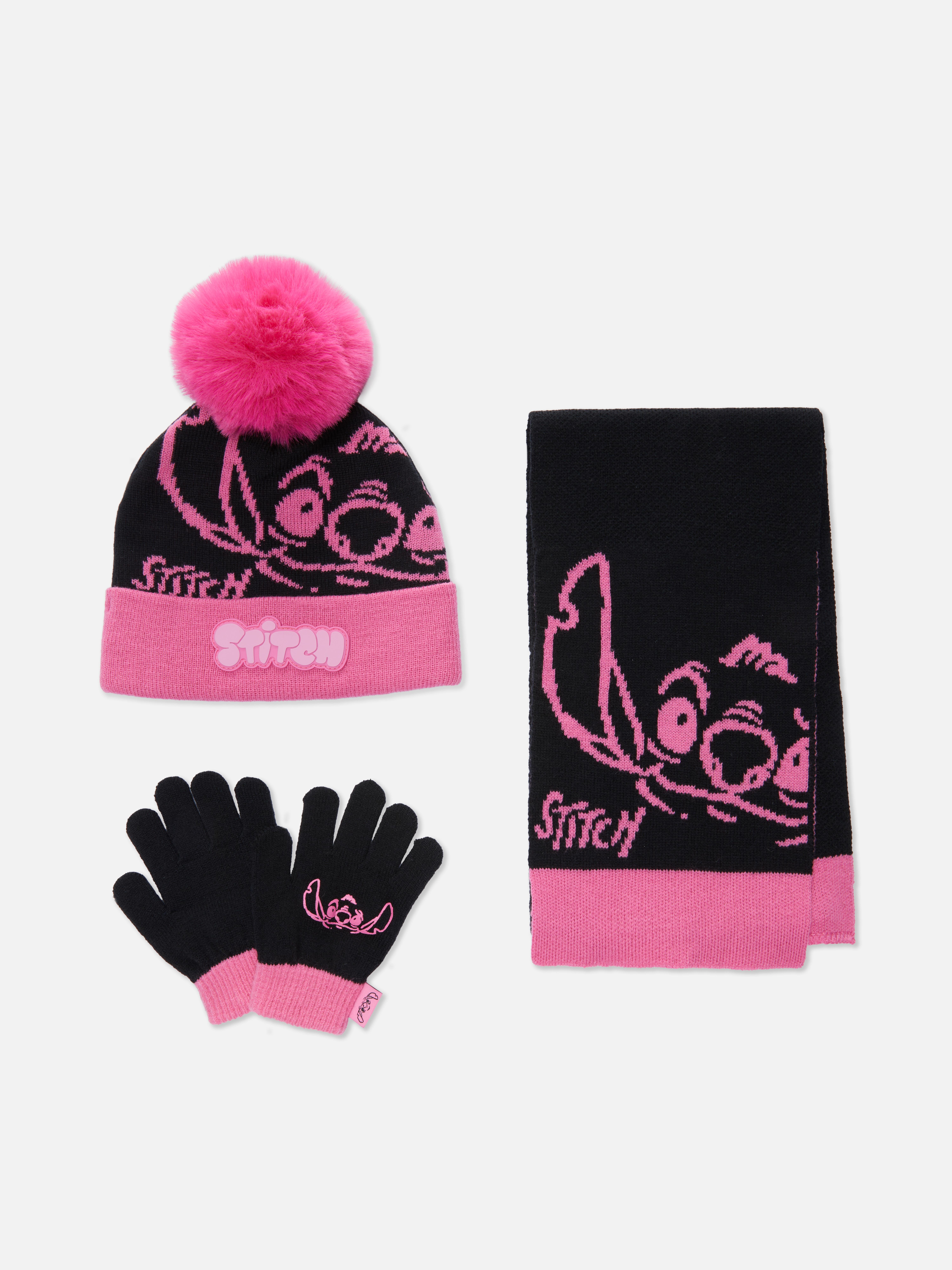 Ensemble bonnet, écharpe et gants Disney Lilo & Stitch