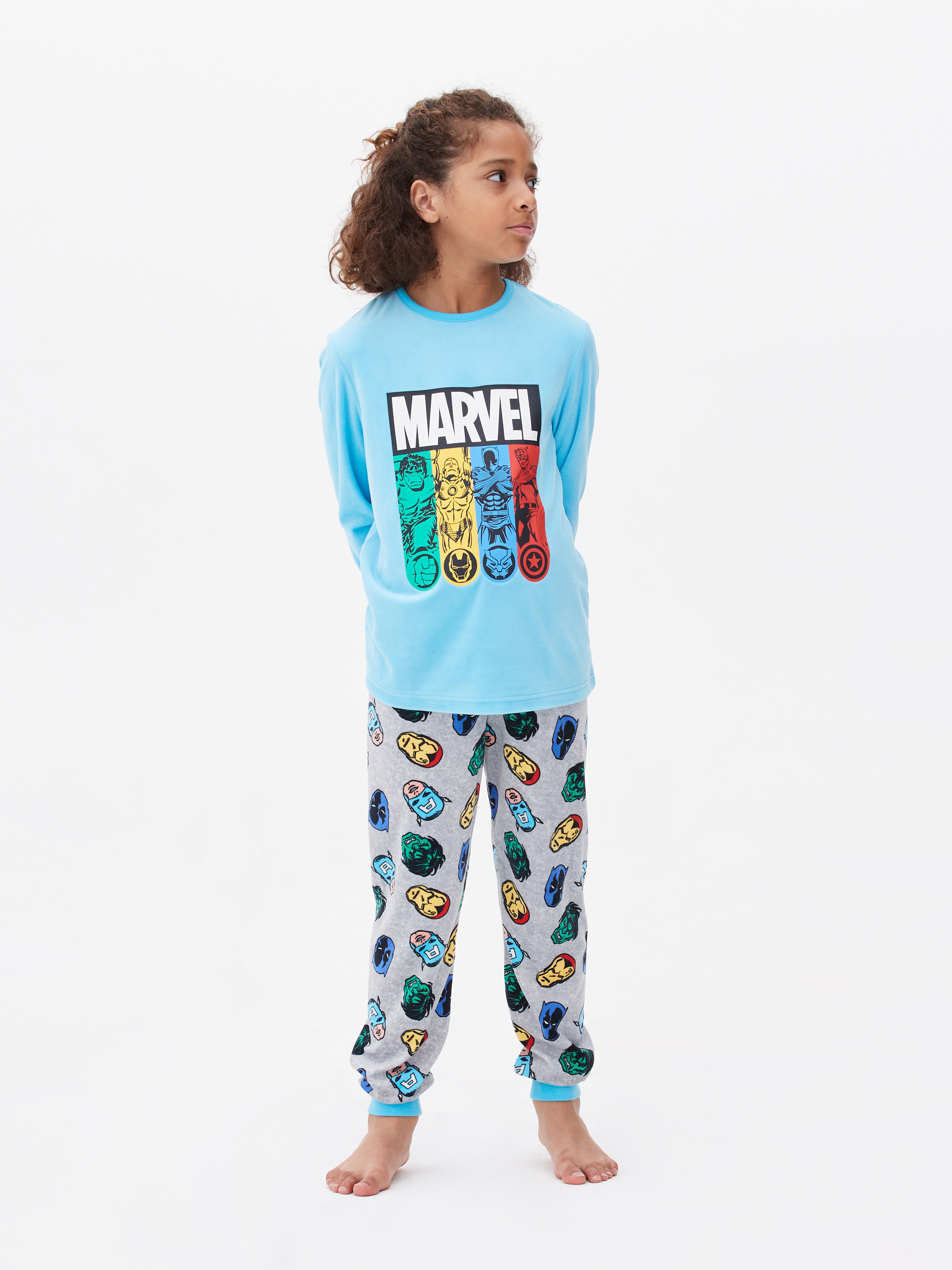 Pyjama imprimé Avengers tshirt et pantalon bleu Enfant MARVEL à prix -  Degriffstock