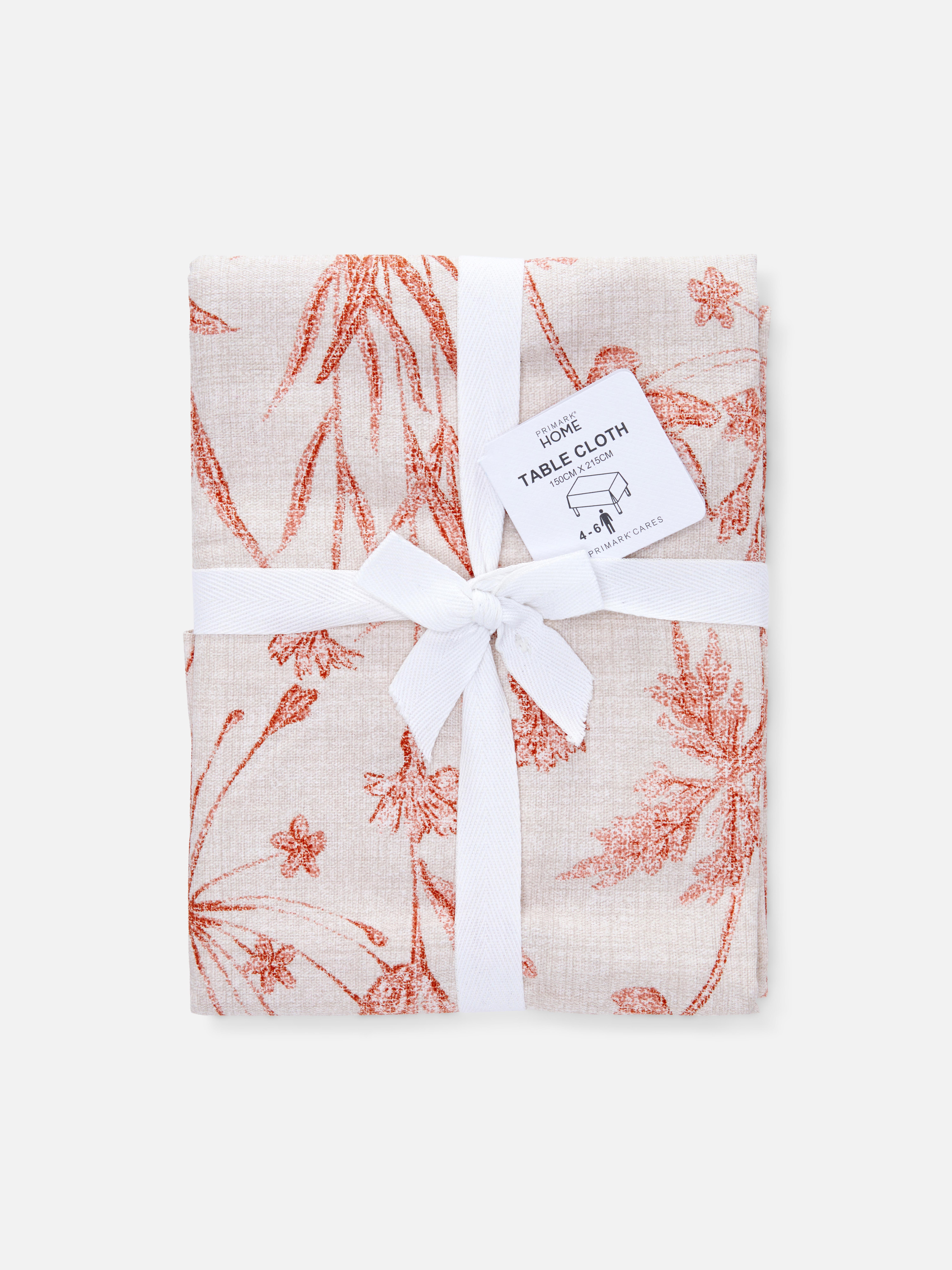 Floral Cotton Tablecloth