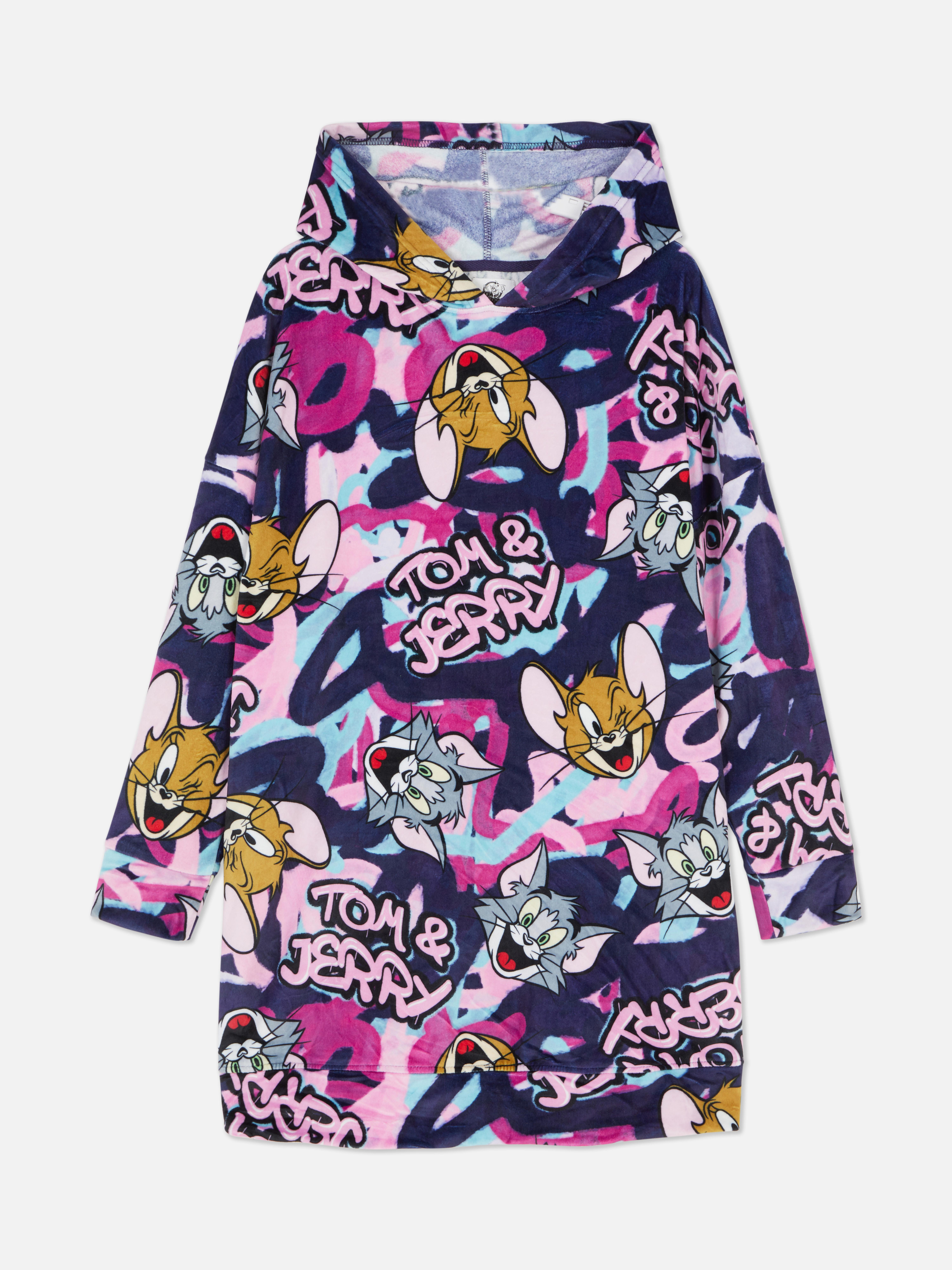 Tom and Jerry Graffiti Lightweight Hoodie | Primark