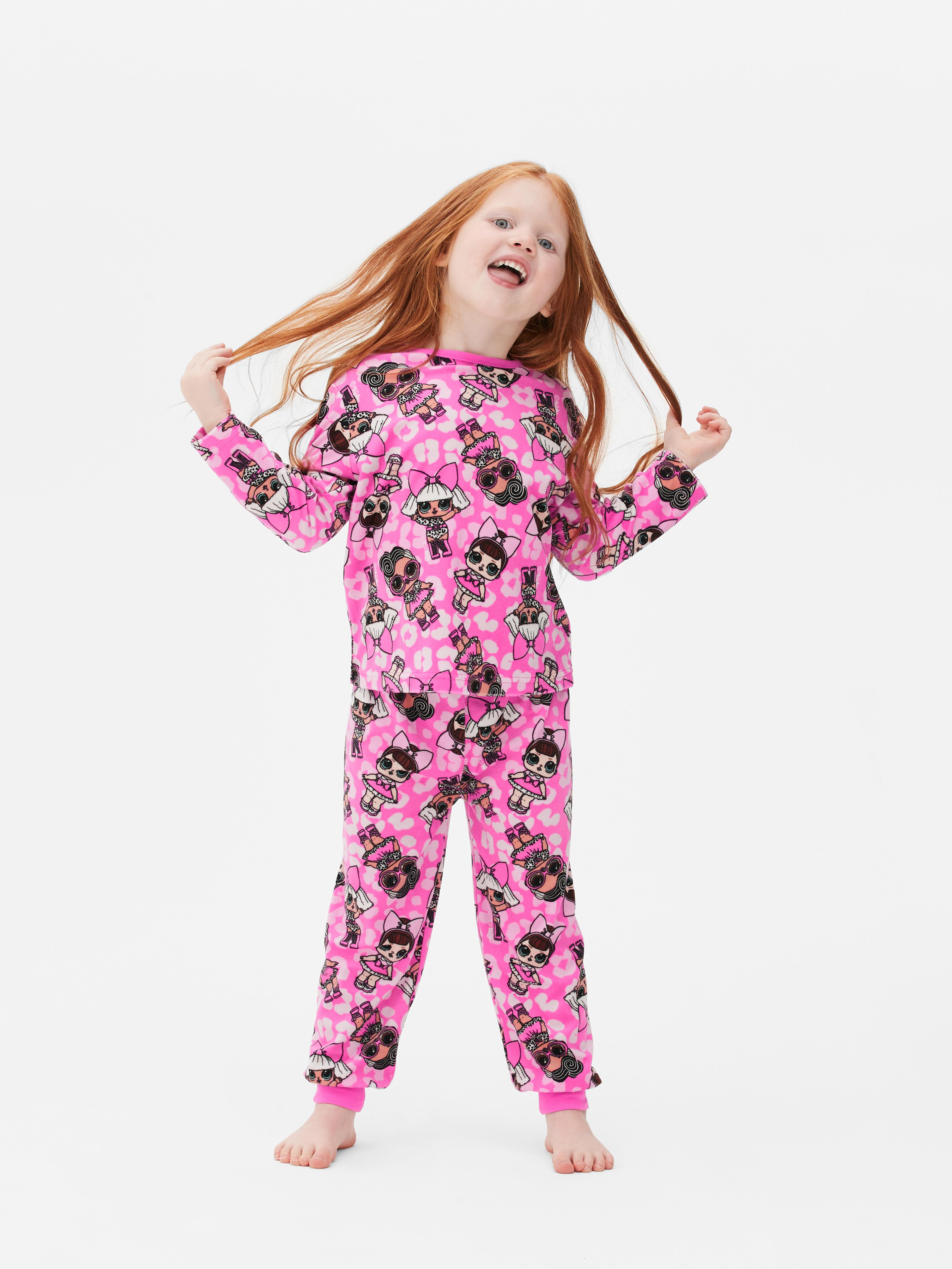 pyjama a manches longues avec motifs stitch fille - disney imprime pyjamas  promos