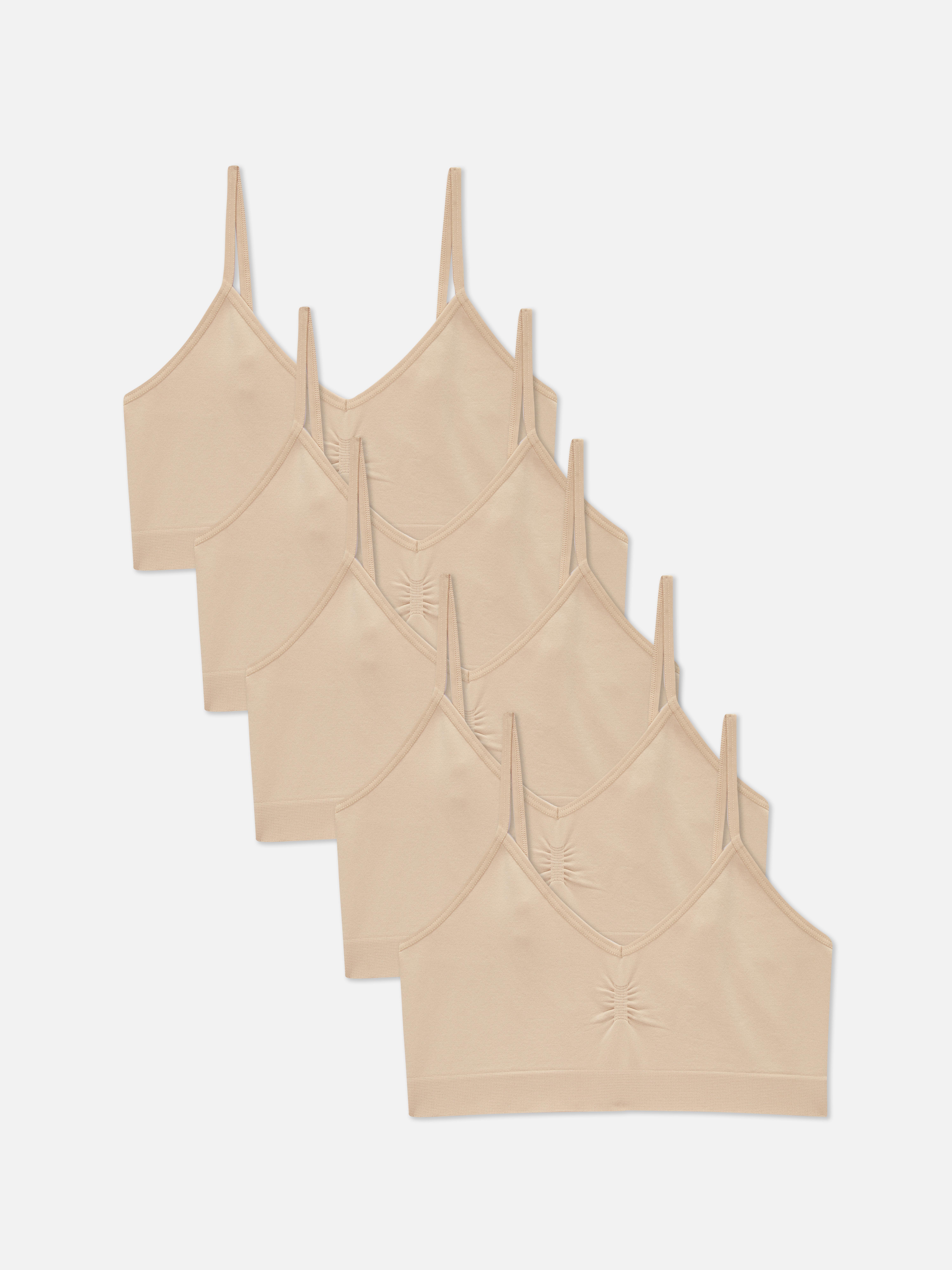 5pk Camisole Cropped Tops