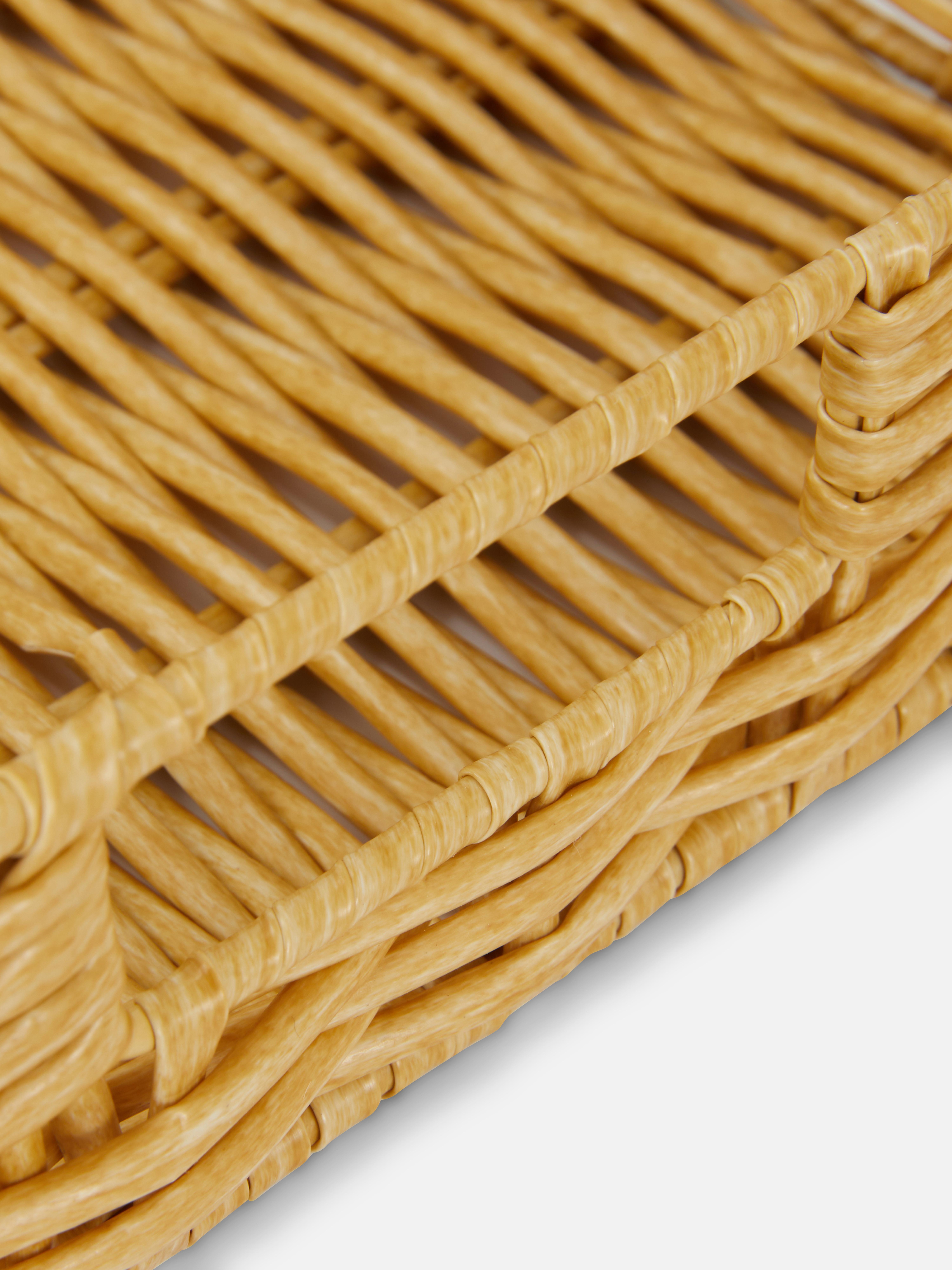 Natural Rattan Rectangle Tray Primark