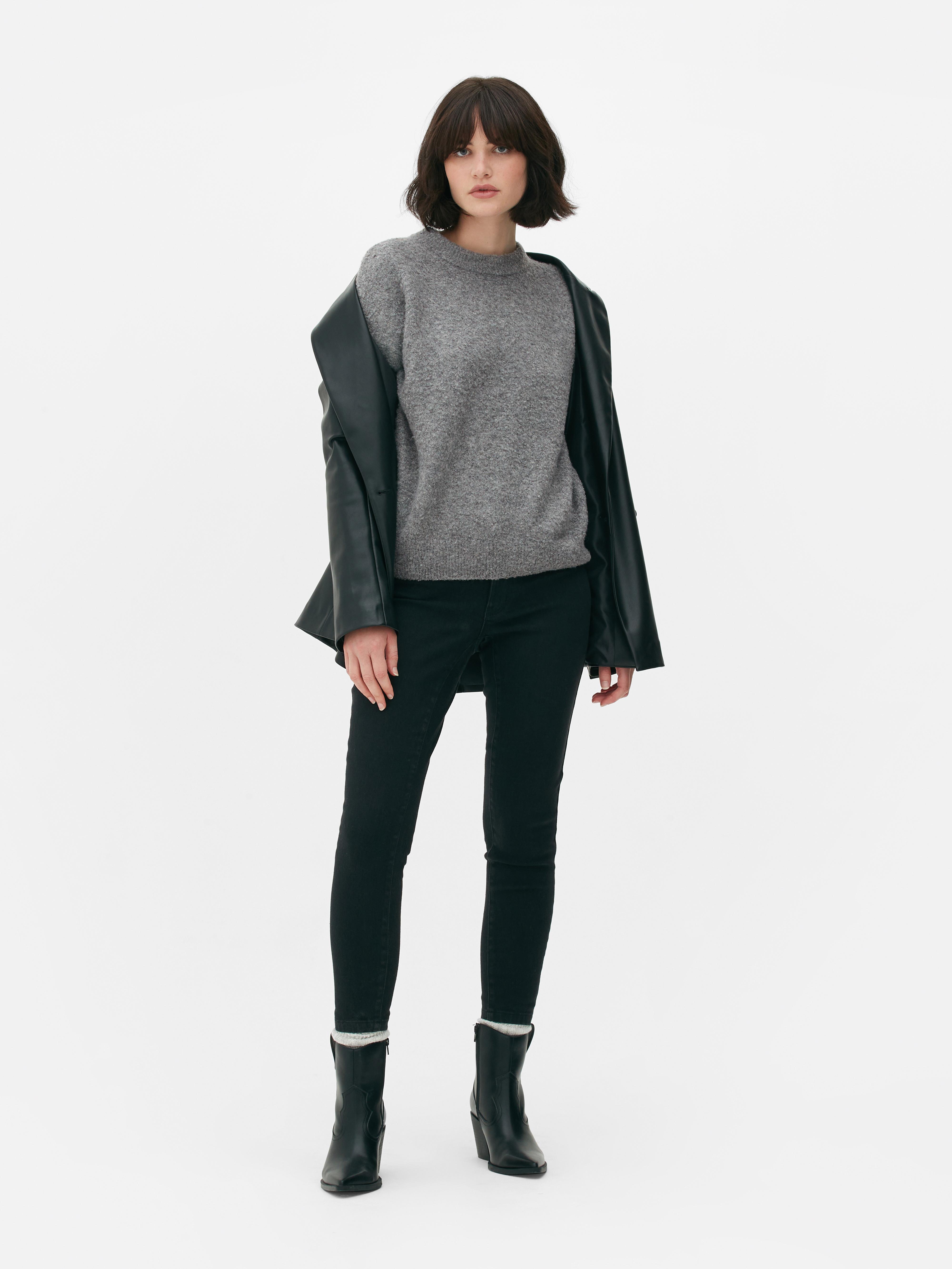 Crew Neck Bouclé Jumper