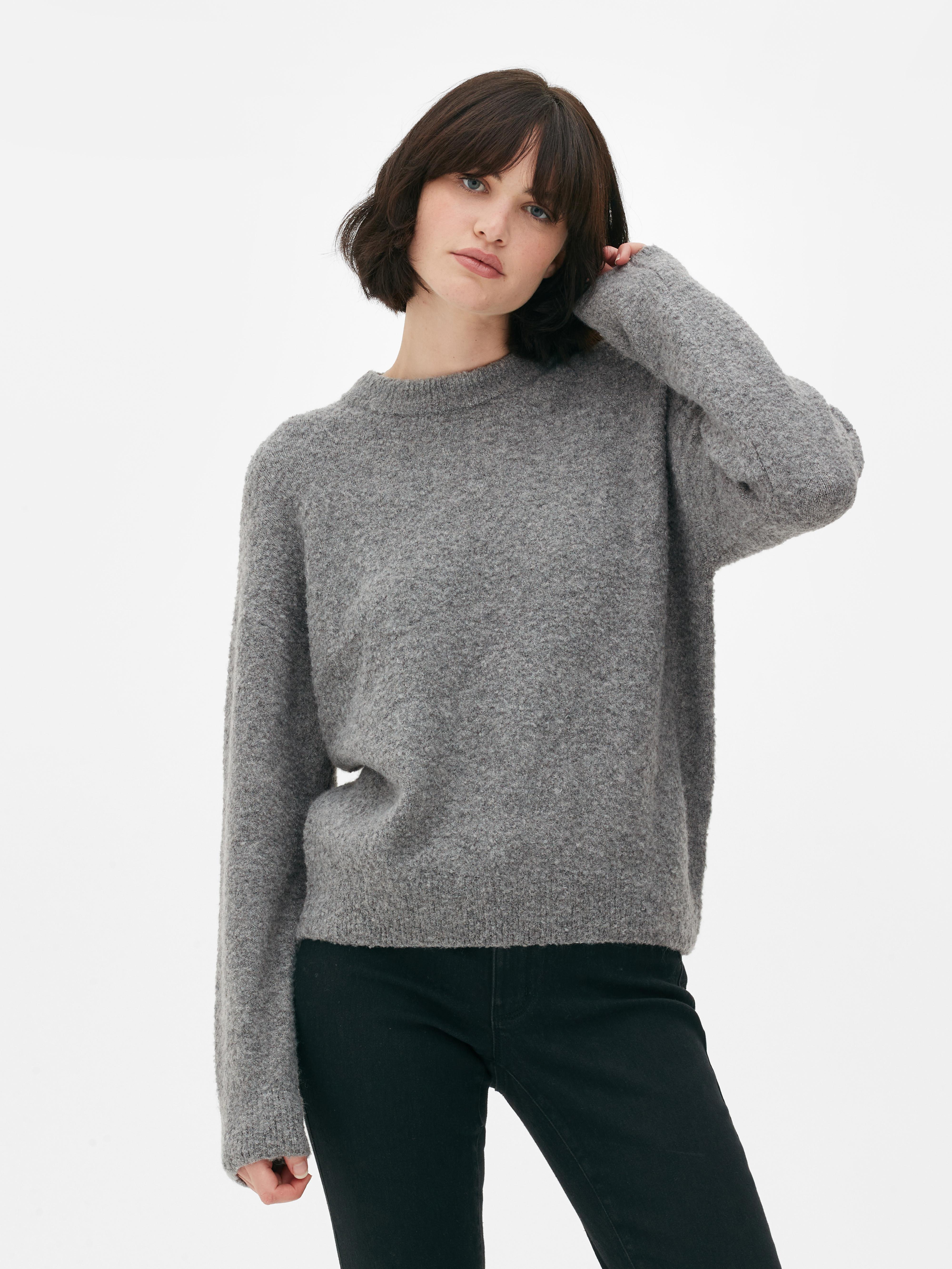 Crew Neck Bouclé Jumper