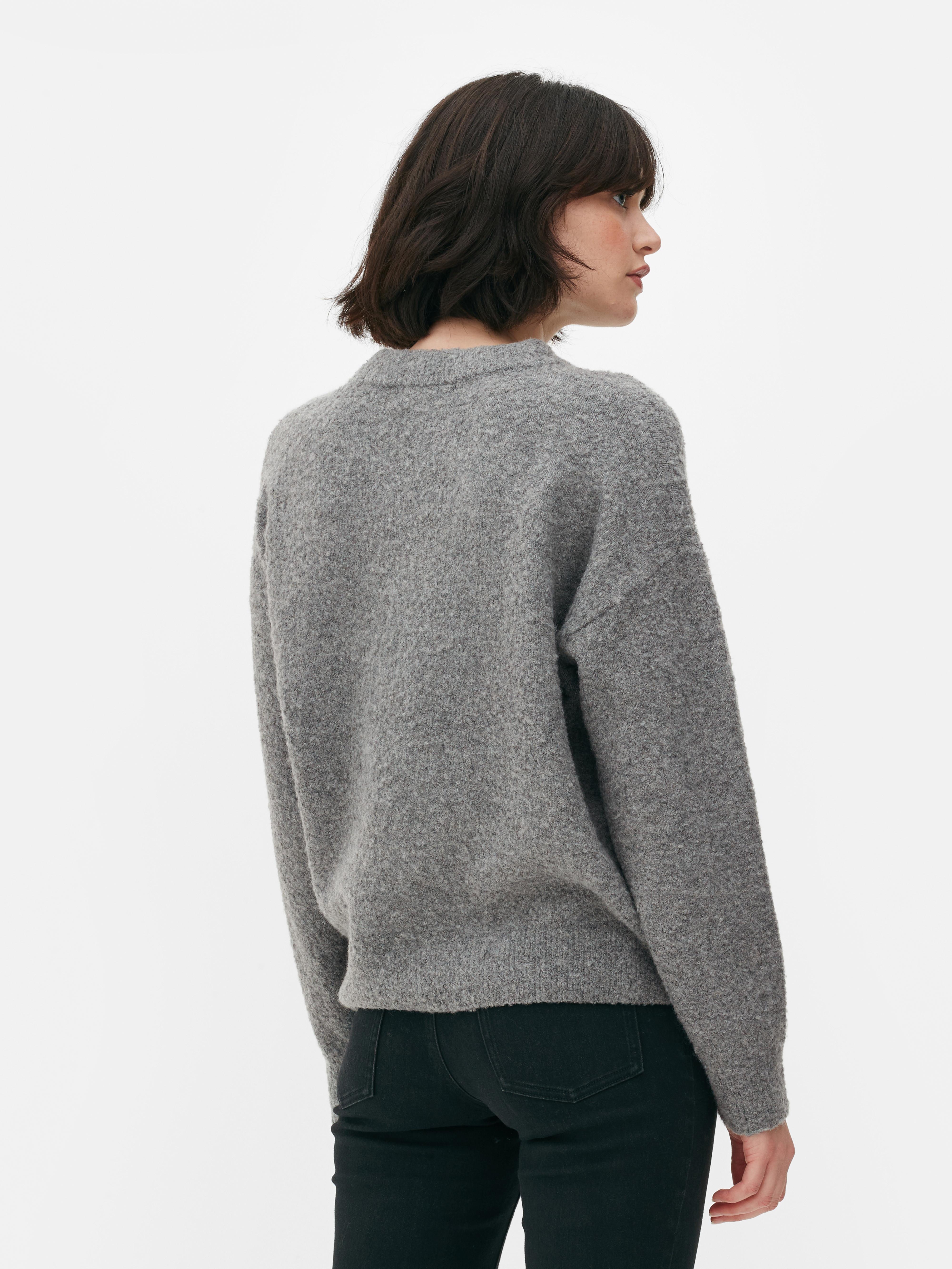 Crew Neck Bouclé Jumper
